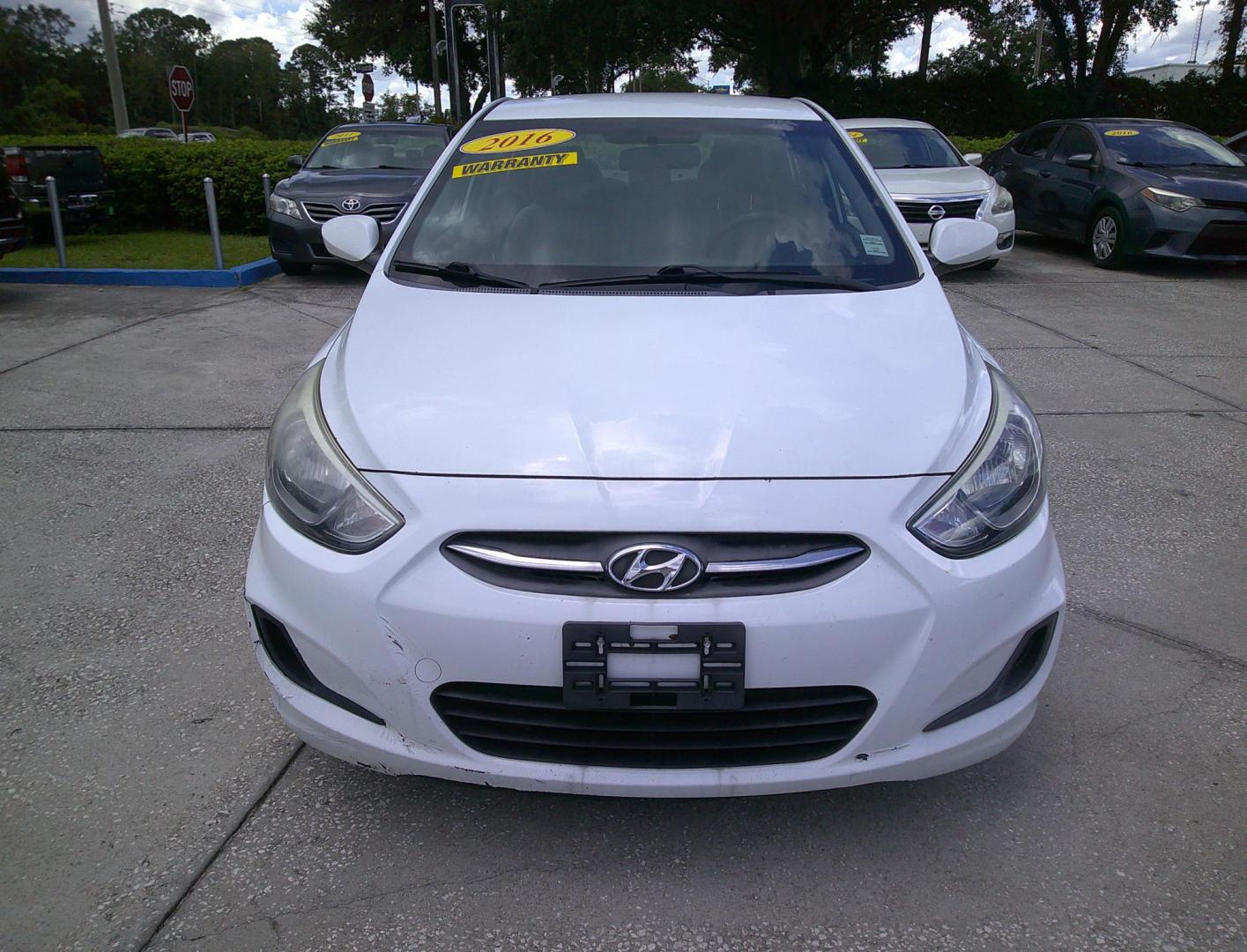 2016 WHITE HYUNDAI ACCENT SE (KMHCT4AE2GU) , located at 390 Hansen Avenue, Orange Park, FL, 32065, (904) 276-7933, 30.130497, -81.787529 - Photo#0
