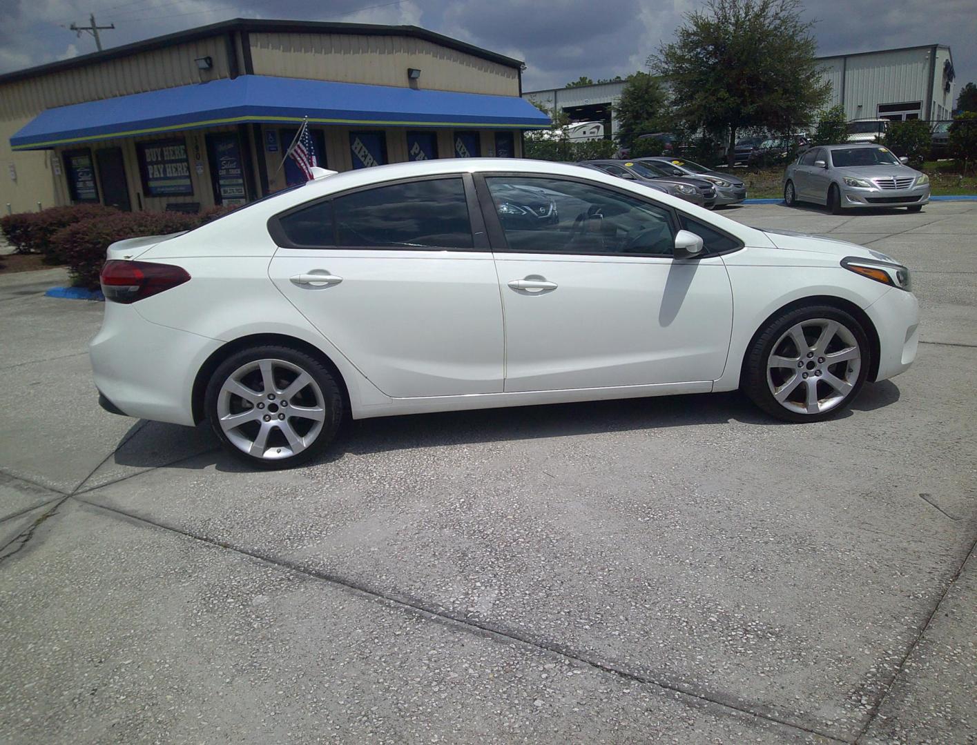 2017 WHITE KIA FORTE LX (3KPFK4A76HE) , located at 390 Hansen Avenue, Orange Park, FL, 32065, (904) 276-7933, 30.130497, -81.787529 - Photo#2