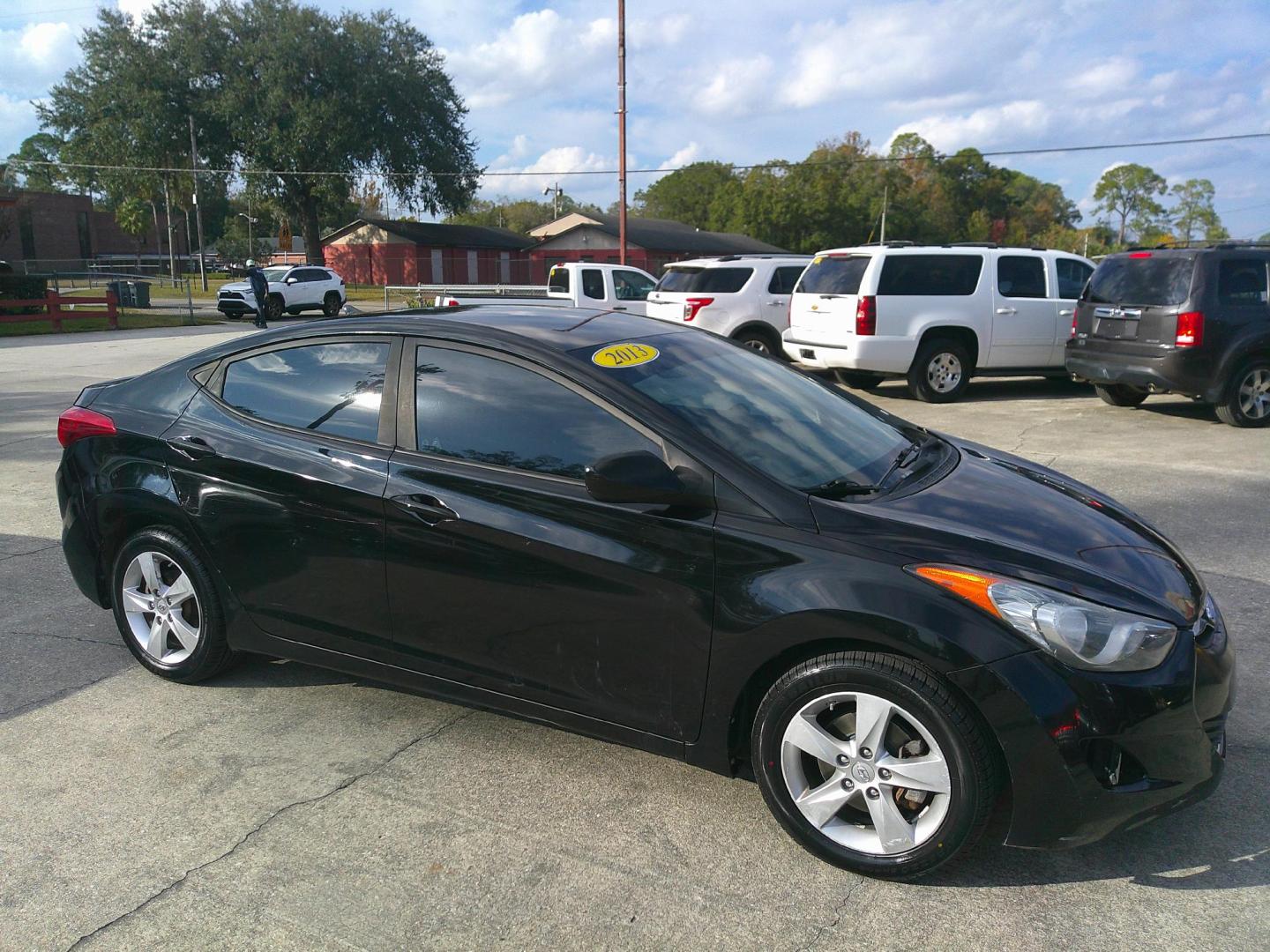 2013 BLACK HYUNDAI ELANTRA GLS; LIMITED (5NPDH4AE9DH) , located at 390 Hansen Avenue, Orange Park, FL, 32065, (904) 276-7933, 30.130497, -81.787529 - Photo#4