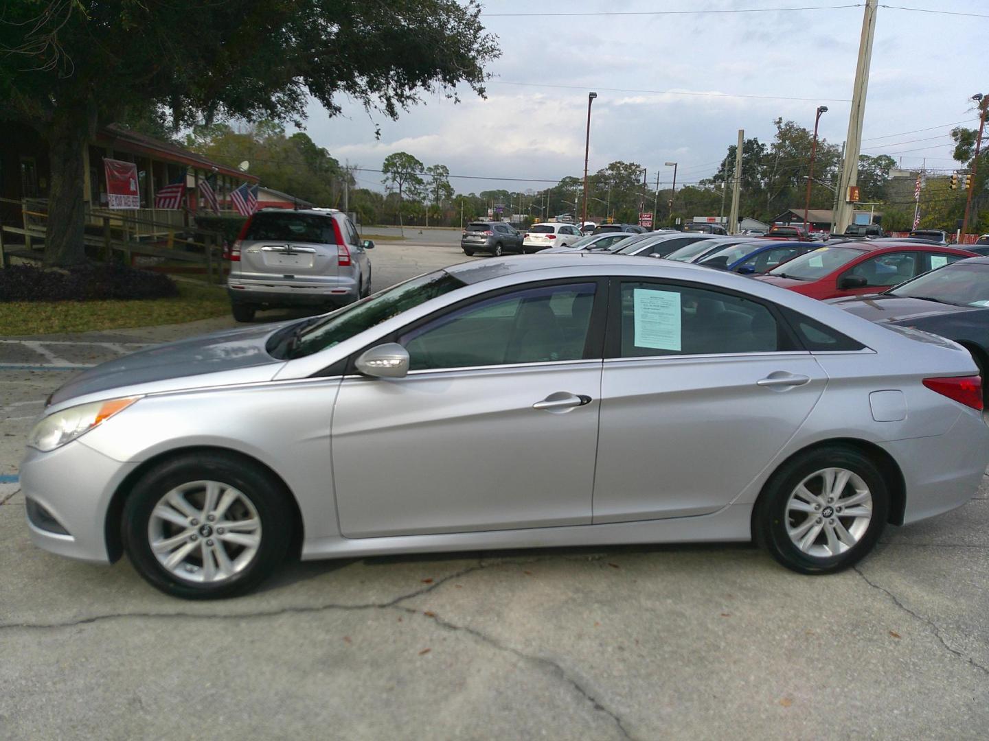 2014 SILVER HYUNDAI SONATA GLS (5NPEB4AC8EH) , located at 390 Hansen Avenue, Orange Park, FL, 32065, (904) 276-7933, 30.130497, -81.787529 - Photo#1