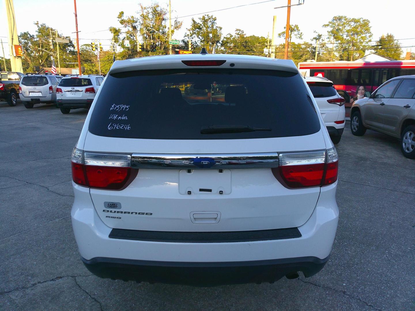2013 WHITE DODGE DURANGO SXT (1C4RDJAG0DC) , located at 390 Hansen Avenue, Orange Park, FL, 32065, (904) 276-7933, 30.130497, -81.787529 - Photo#4