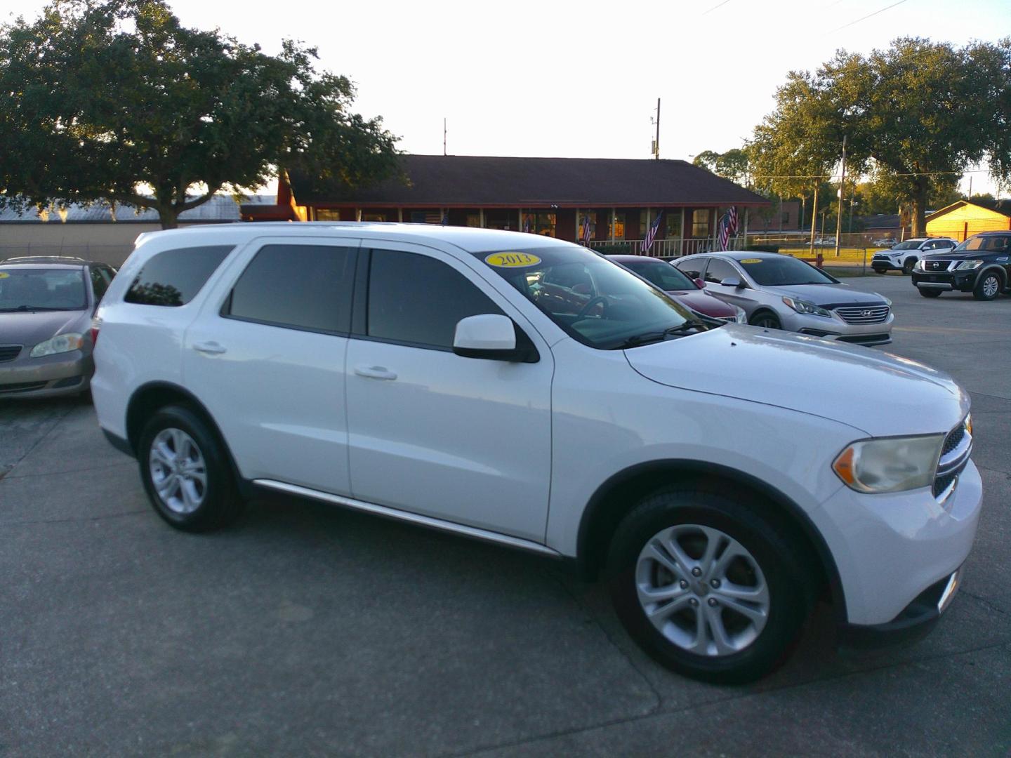 2013 WHITE DODGE DURANGO SXT (1C4RDJAG0DC) , located at 390 Hansen Avenue, Orange Park, FL, 32065, (904) 276-7933, 30.130497, -81.787529 - Photo#6