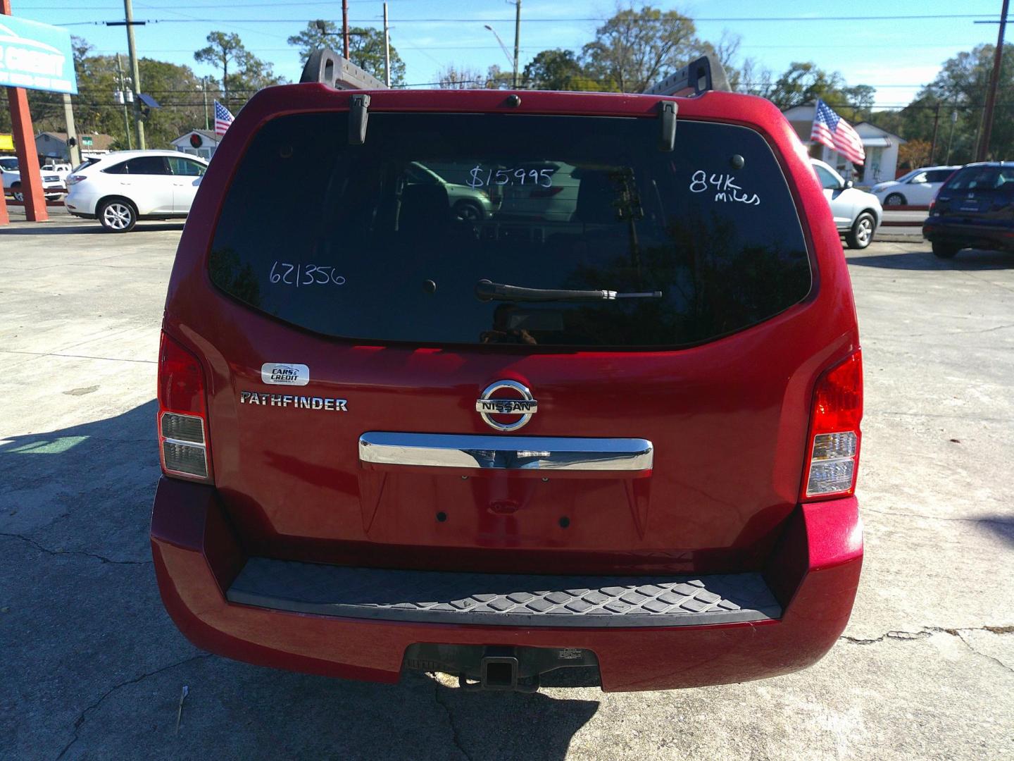 2011 RED NISSAN PATHFINDER S; LE; SV (5N1AR1NN6BC) , located at 390 Hansen Avenue, Orange Park, FL, 32065, (904) 276-7933, 30.130497, -81.787529 - Photo#7