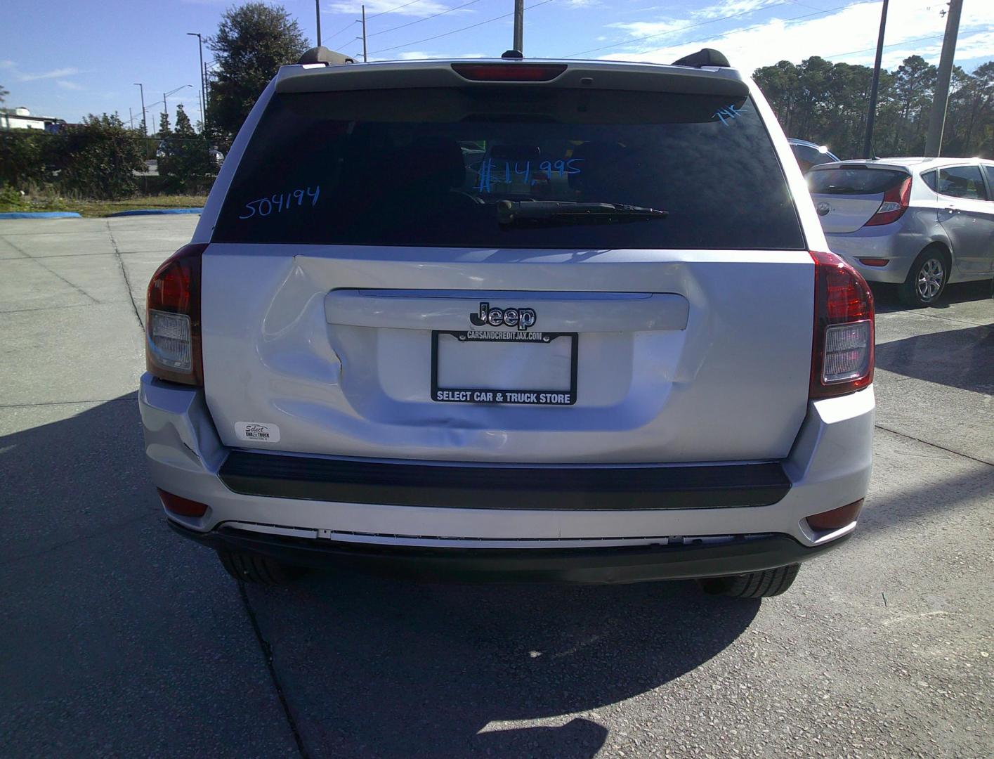 2014 SILVER JEEP COMPASS SPORT (1C4NJCBA1ED) , located at 10405 Abercorn Street, Savannah, GA, 31419, (912) 921-8965, 31.988262, -81.131760 - Photo#3