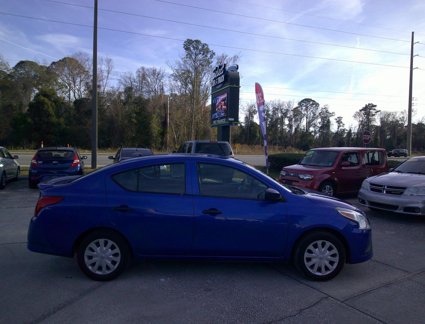2016 BLUE NISSAN VERSA S; SL; SV (3N1CN7APXGL) , located at 10405 Abercorn Street, Savannah, GA, 31419, (912) 921-8965, 31.988262, -81.131760 - Photo#0
