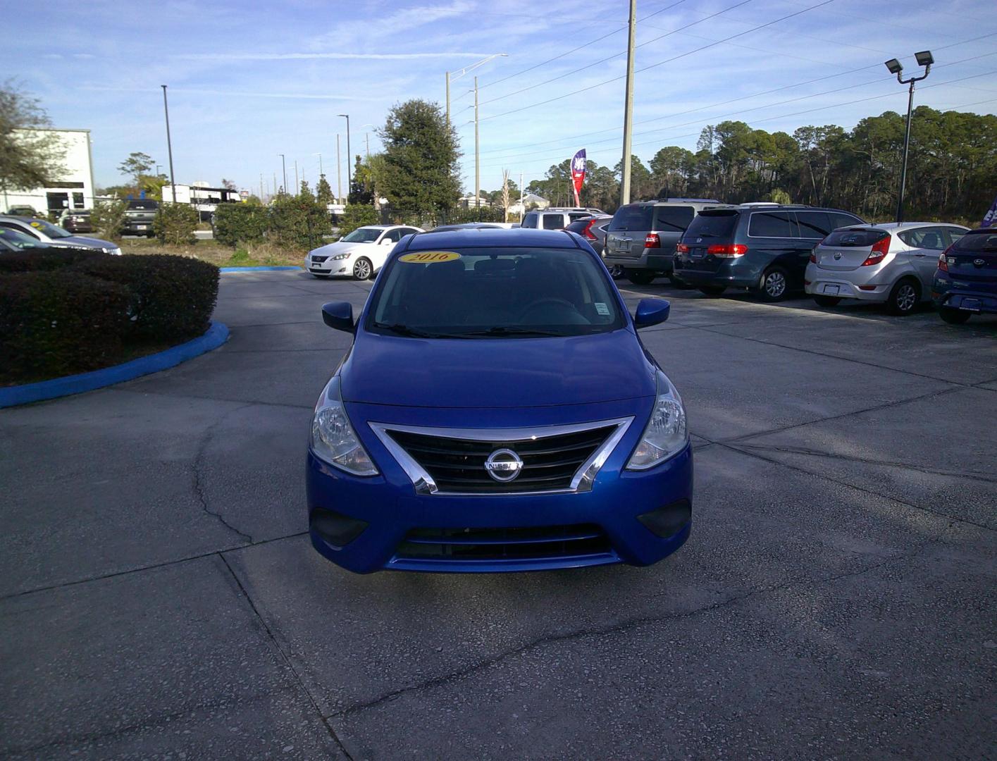 2016 BLUE NISSAN VERSA S; SL; SV (3N1CN7APXGL) , located at 10405 Abercorn Street, Savannah, GA, 31419, (912) 921-8965, 31.988262, -81.131760 - Photo#2