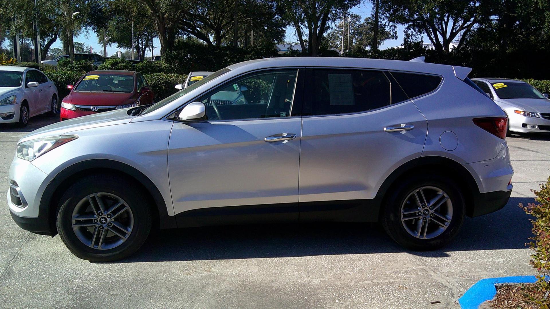 2017 SILVER HYUNDAI SANTA FE SPORT BASE (5XYZT3LBXHG) , located at 390 Hansen Avenue, Orange Park, FL, 32065, (904) 276-7933, 30.130497, -81.787529 - Photo#2