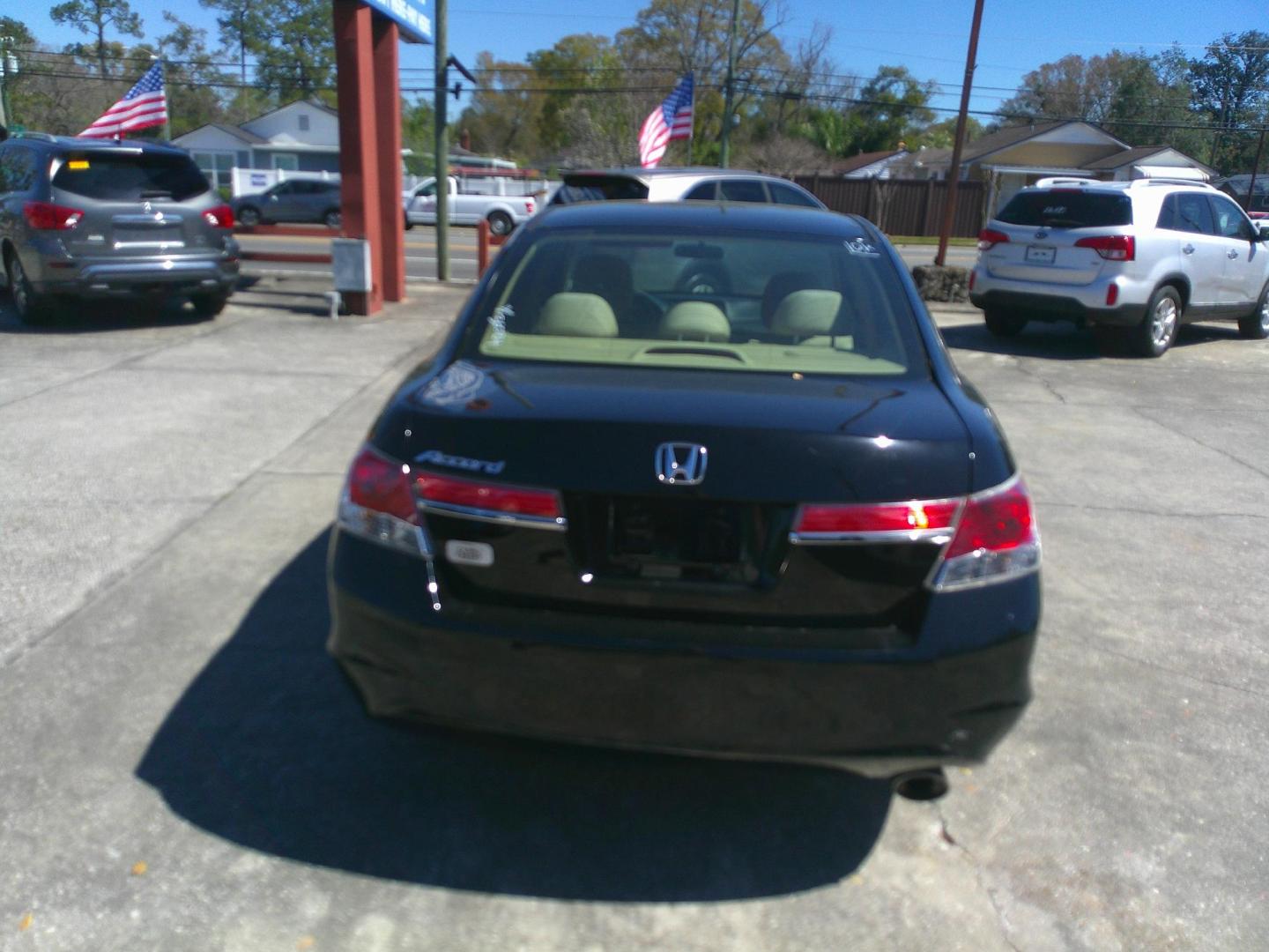 2011 BLACK HONDA ACCORD LX (1HGCP2F30BA) , located at 10405 Abercorn Street, Savannah, GA, 31419, (912) 921-8965, 31.988262, -81.131760 - Photo#4