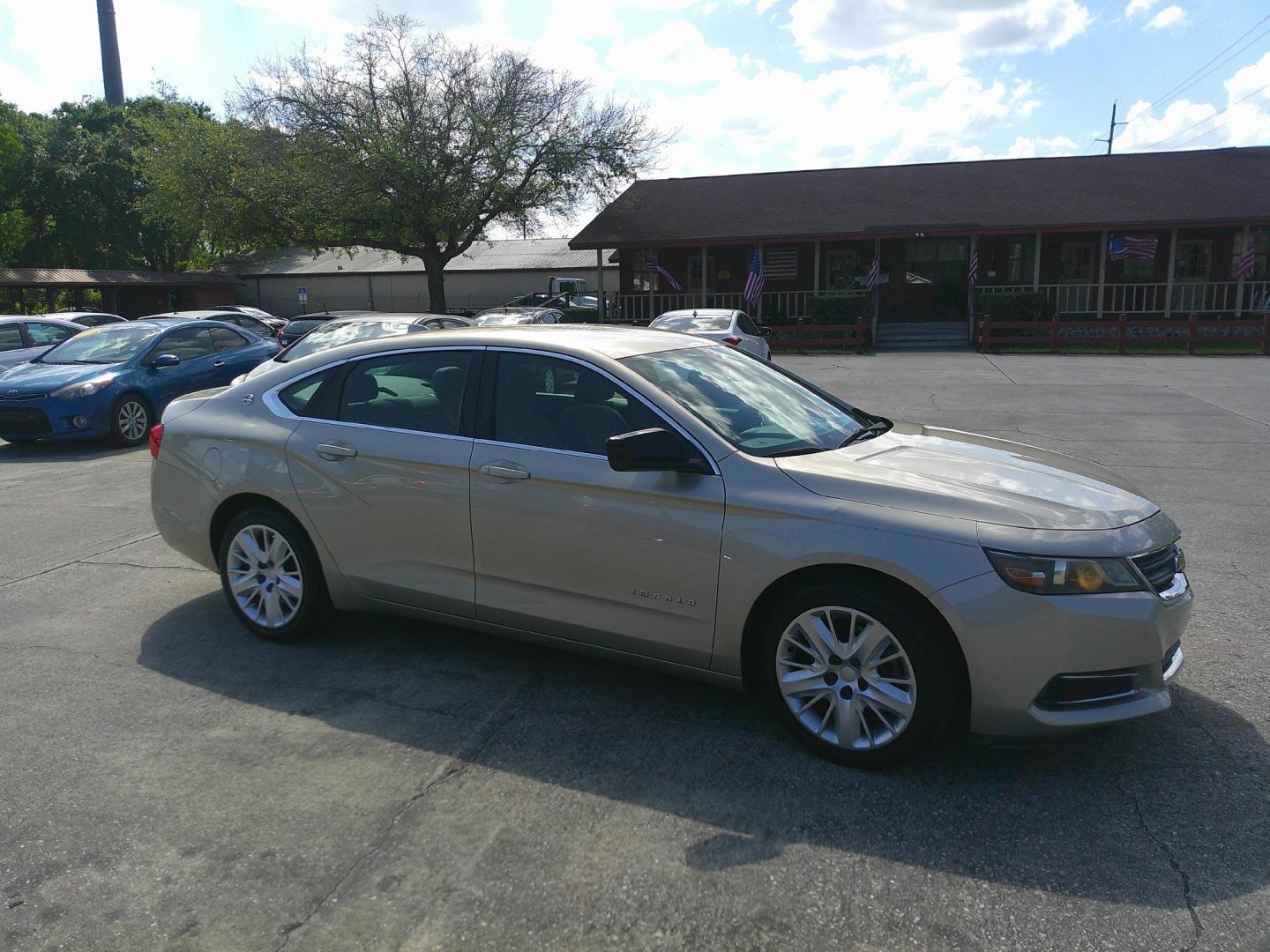 2014 GOLD CHEVROLET IMPALA LS (2G11Y5SL3E9) , located at 10405 Abercorn Street, Savannah, GA, 31419, (912) 921-8965, 31.988262, -81.131760 - Photo#2
