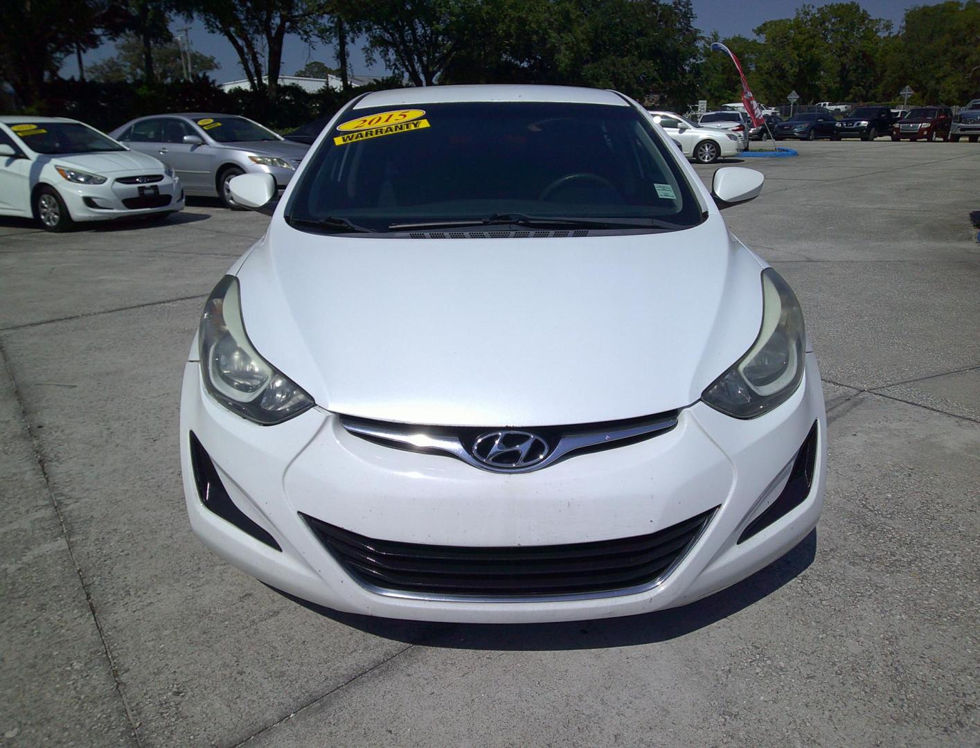 2015 WHITE HYUNDAI ELANTRA GLS; LIMITED (5NPDH4AE6FH) , located at 390 Hansen Avenue, Orange Park, FL, 32065, (904) 276-7933, 30.130497, -81.787529 - Photo#0