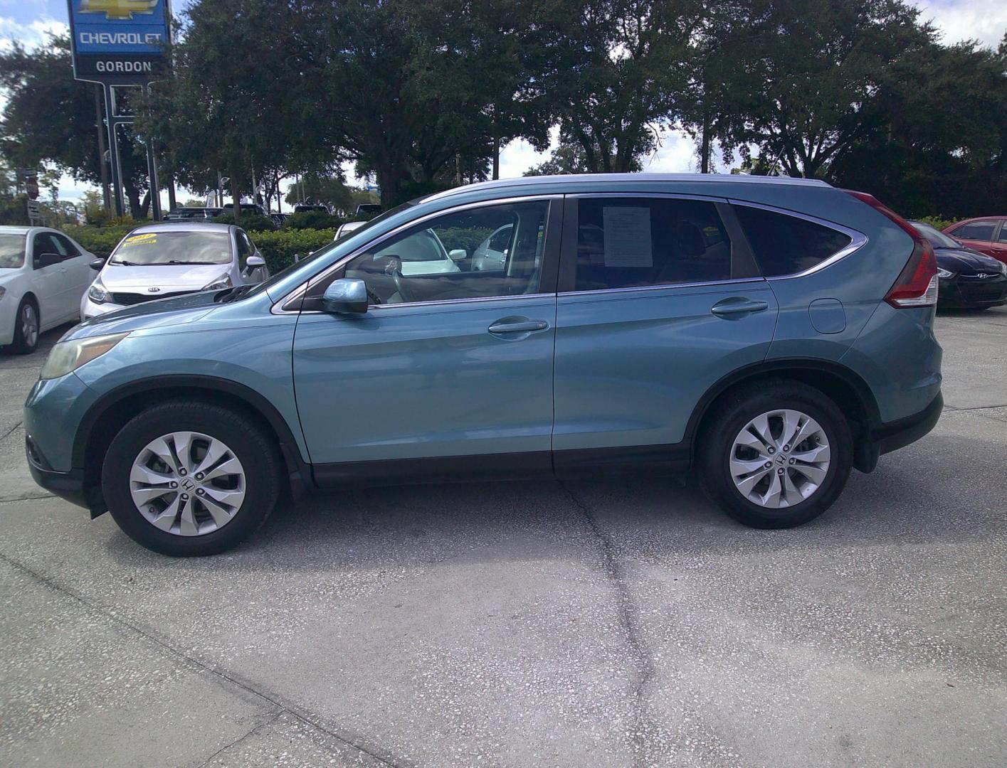 2013 BLUE HONDA CR-V EX-L (5J6RM3H70DL) , located at 390 Hansen Avenue, Orange Park, FL, 32065, (904) 276-7933, 30.130497, -81.787529 - Photo#4