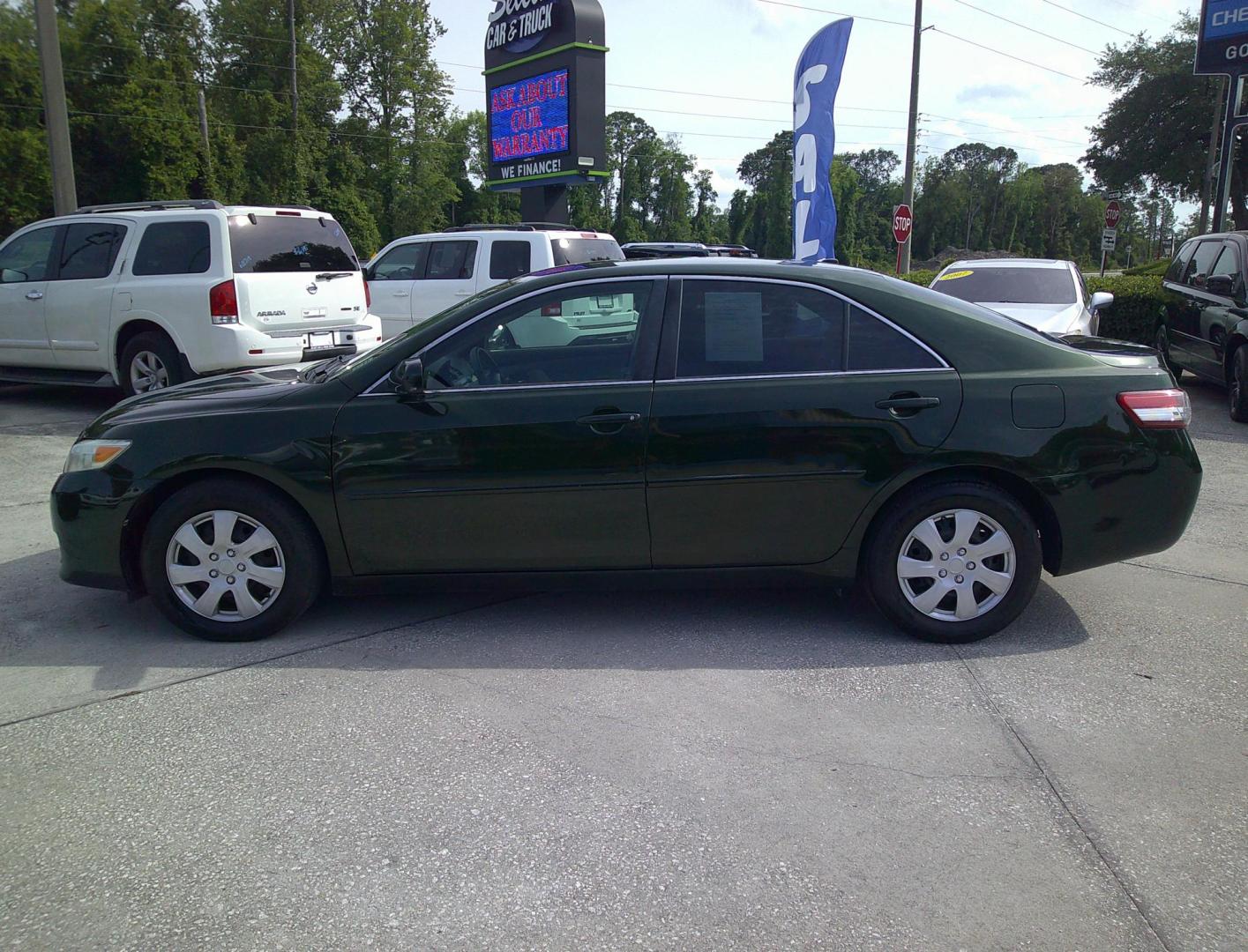 2010 GREEN TOYOTA CAMRY BASE; SE; LE; (4T1BF3EK1AU) , located at 10405 Abercorn Street, Savannah, GA, 31419, (912) 921-8965, 31.988262, -81.131760 - Photo#1