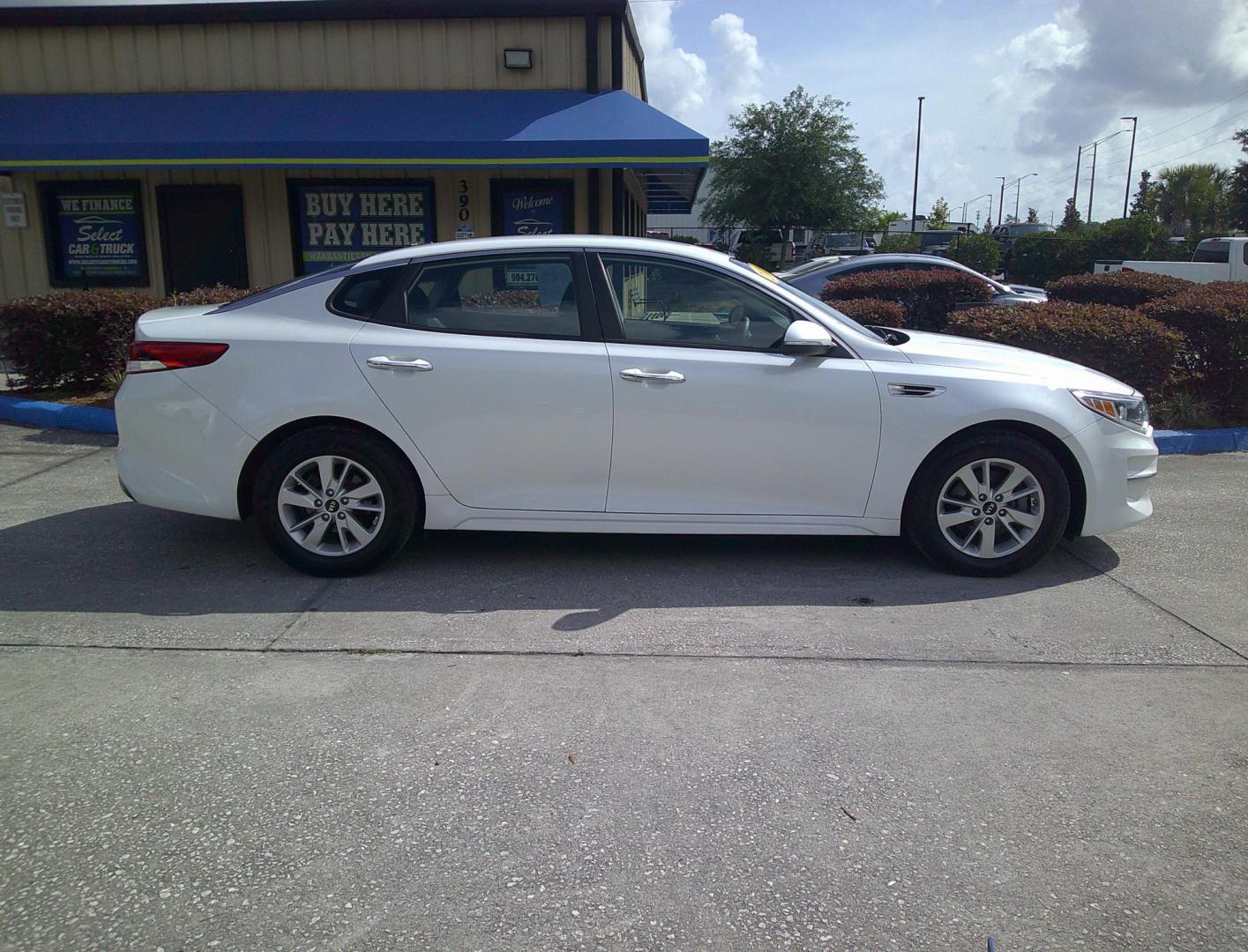 2016 WHITE KIA OPTIMA LX (5XXGT4L37GG) , located at 390 Hansen Avenue, Orange Park, FL, 32065, (904) 276-7933, 30.130497, -81.787529 - Photo#2