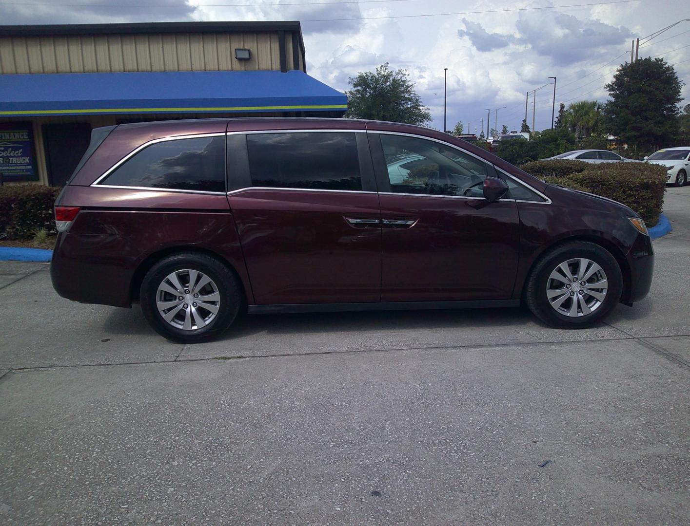 2015 BURGUNDY HONDA ODYSSEY EX (5FNRL5H44FB) , located at 390 Hansen Avenue, Orange Park, FL, 32065, (904) 276-7933, 30.130497, -81.787529 - Photo#2