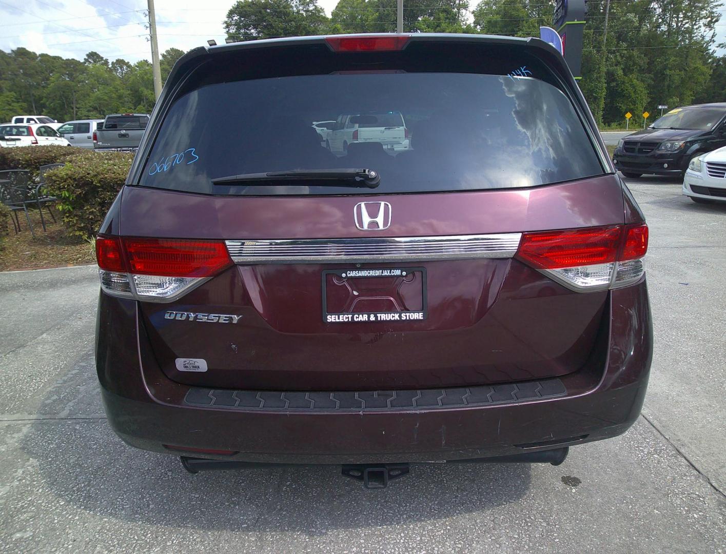 2015 BURGUNDY HONDA ODYSSEY EX (5FNRL5H44FB) , located at 390 Hansen Avenue, Orange Park, FL, 32065, (904) 276-7933, 30.130497, -81.787529 - Photo#3