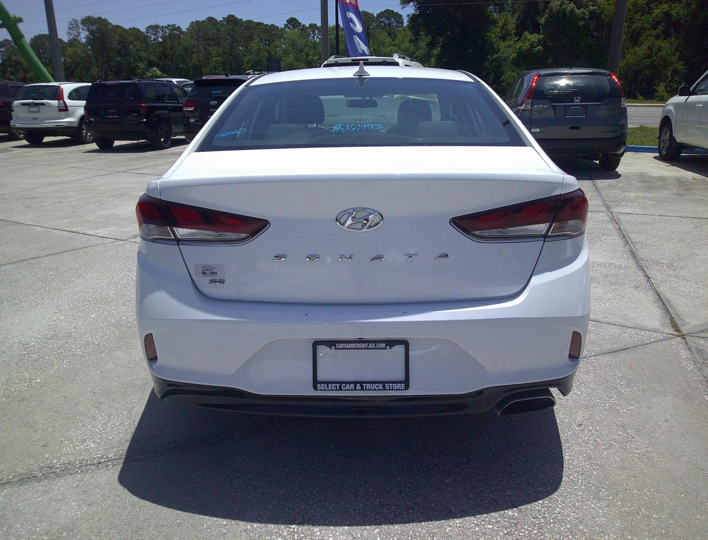 2019 WHITE HYUNDAI SONATA SE (5NPE24AF5KH) , located at 1200 Cassat Avenue, Jacksonville, FL, 32205, (904) 695-1885, 30.302404, -81.731033 - Photo#3