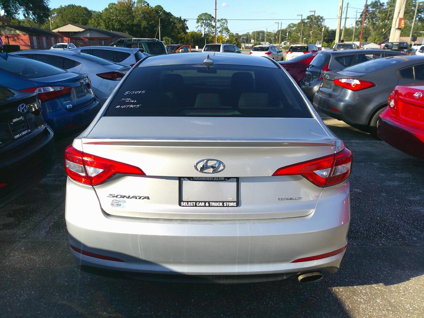 2016 SILVER HYUNDAI SONATA BASE; SE (5NPE24AF4GH) , located at 390 Hansen Avenue, Orange Park, FL, 32065, (904) 276-7933, 30.130497, -81.787529 - Photo#4