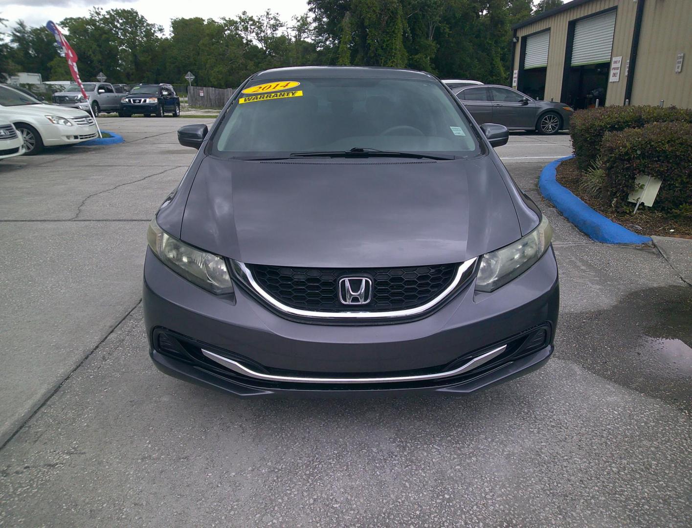 2014 BLACK HONDA CIVIC LX (19XFB2F56EE) , located at 390 Hansen Avenue, Orange Park, FL, 32065, (904) 276-7933, 30.130497, -81.787529 - Photo#0