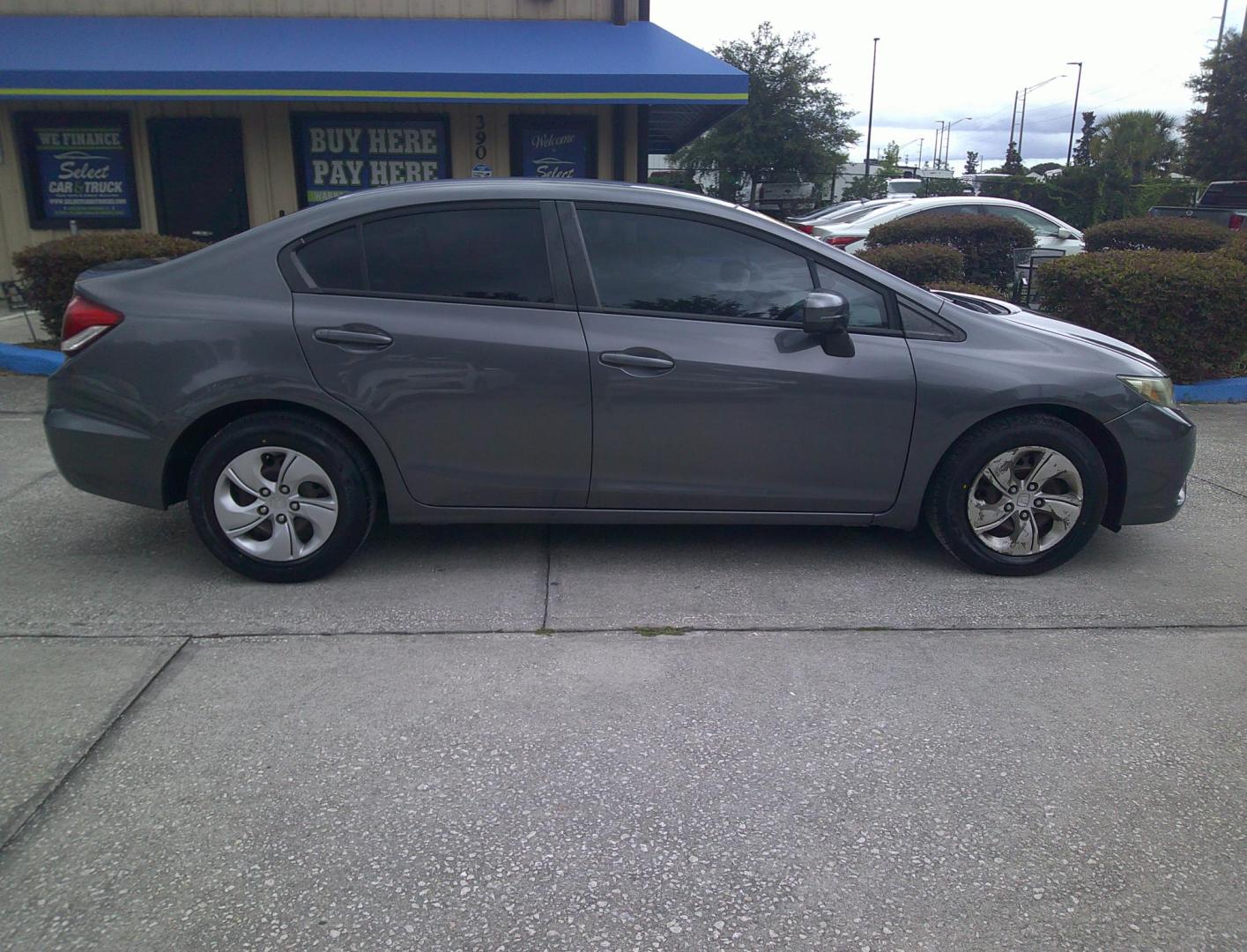 2014 BLACK HONDA CIVIC LX (19XFB2F56EE) , located at 390 Hansen Avenue, Orange Park, FL, 32065, (904) 276-7933, 30.130497, -81.787529 - Photo#2