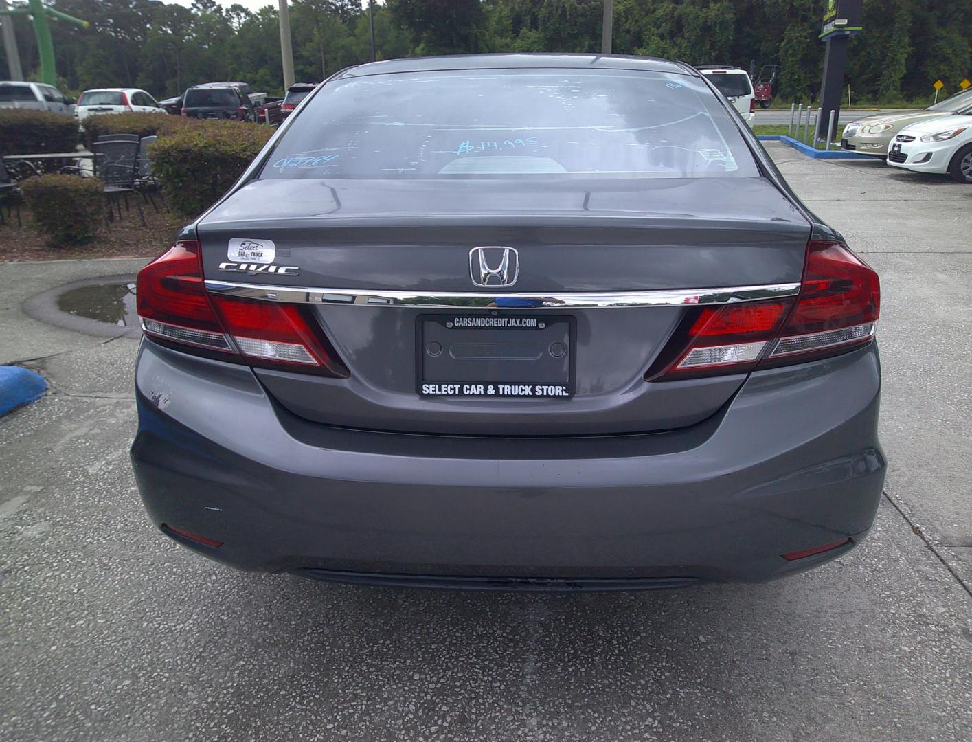 2014 BLACK HONDA CIVIC LX (19XFB2F56EE) , located at 390 Hansen Avenue, Orange Park, FL, 32065, (904) 276-7933, 30.130497, -81.787529 - Photo#4