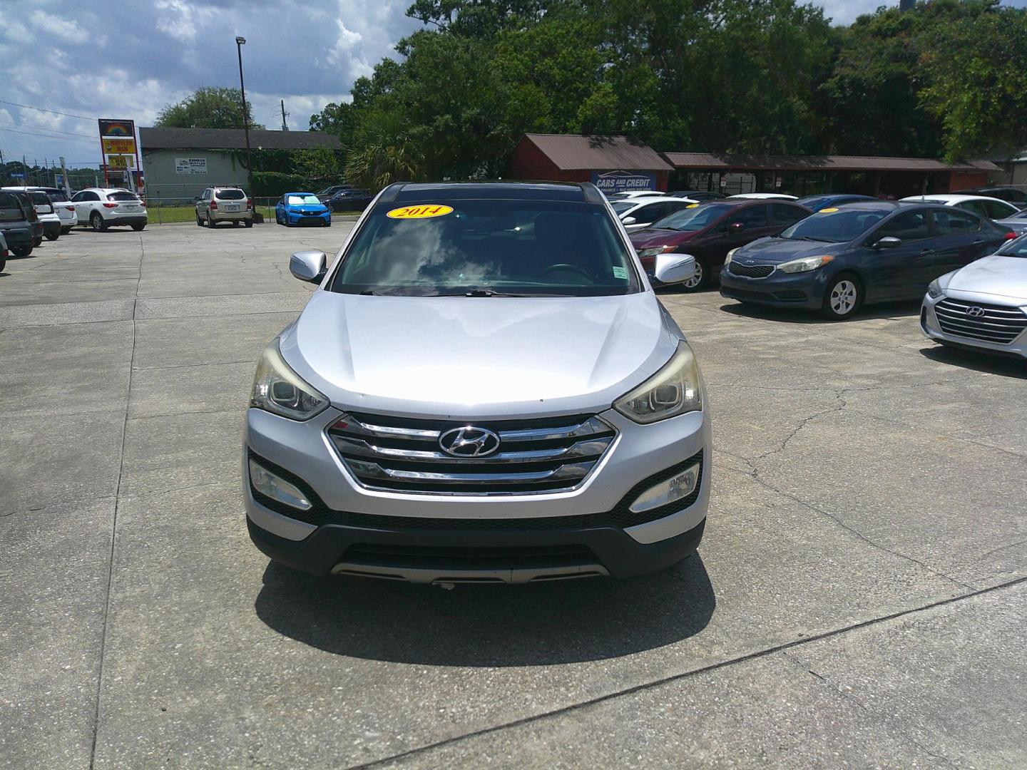 2014 SILVER HYUNDAI SANTA FE SPORT BASE (5XYZU3LB6EG) , located at 1200 Cassat Avenue, Jacksonville, FL, 32205, (904) 695-1885, 30.302404, -81.731033 - Photo#0