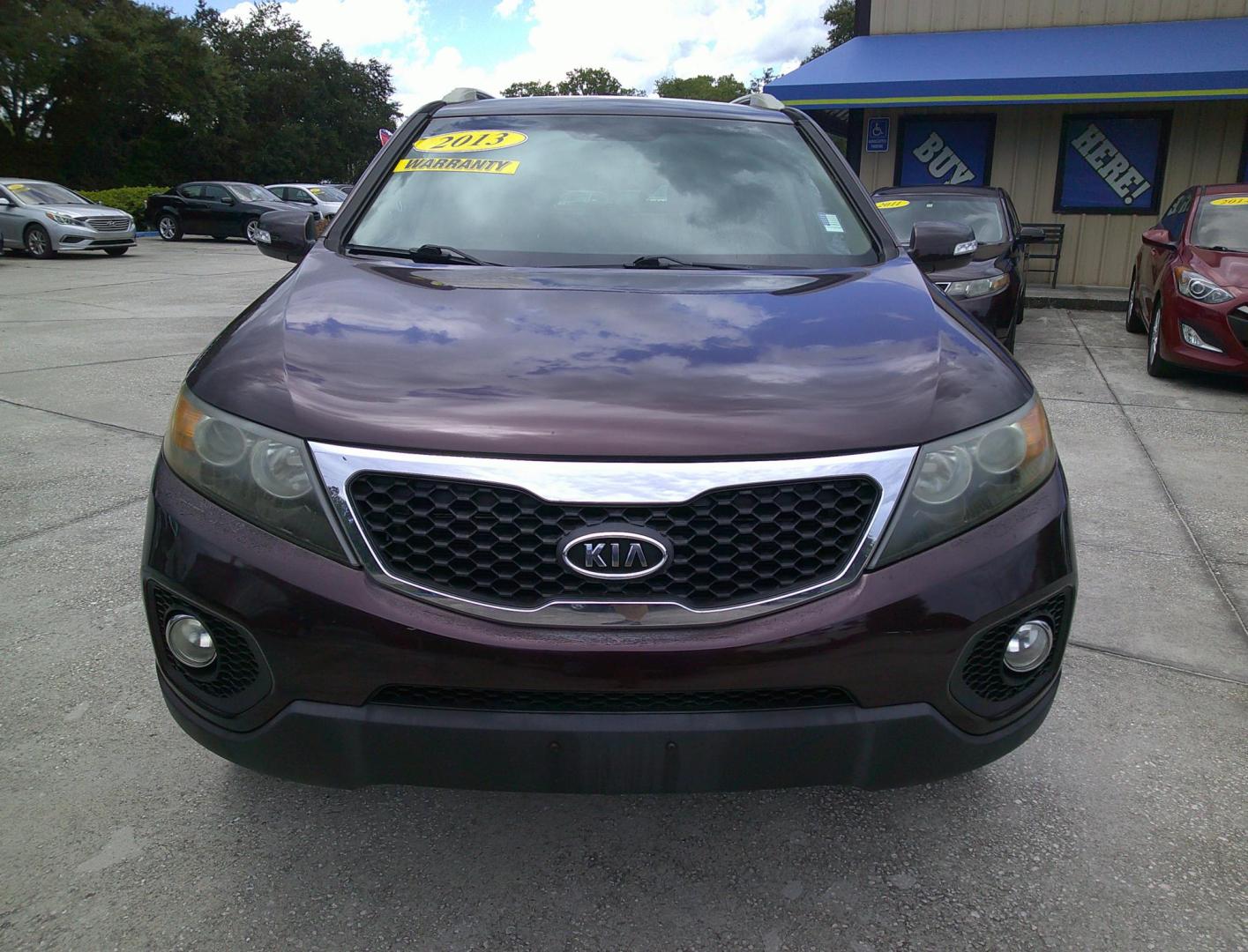 2013 BURGUNDY KIA SORENTO EX; LX (5XYKT3A66DG) , located at 390 Hansen Avenue, Orange Park, FL, 32065, (904) 276-7933, 30.130497, -81.787529 - Photo#0