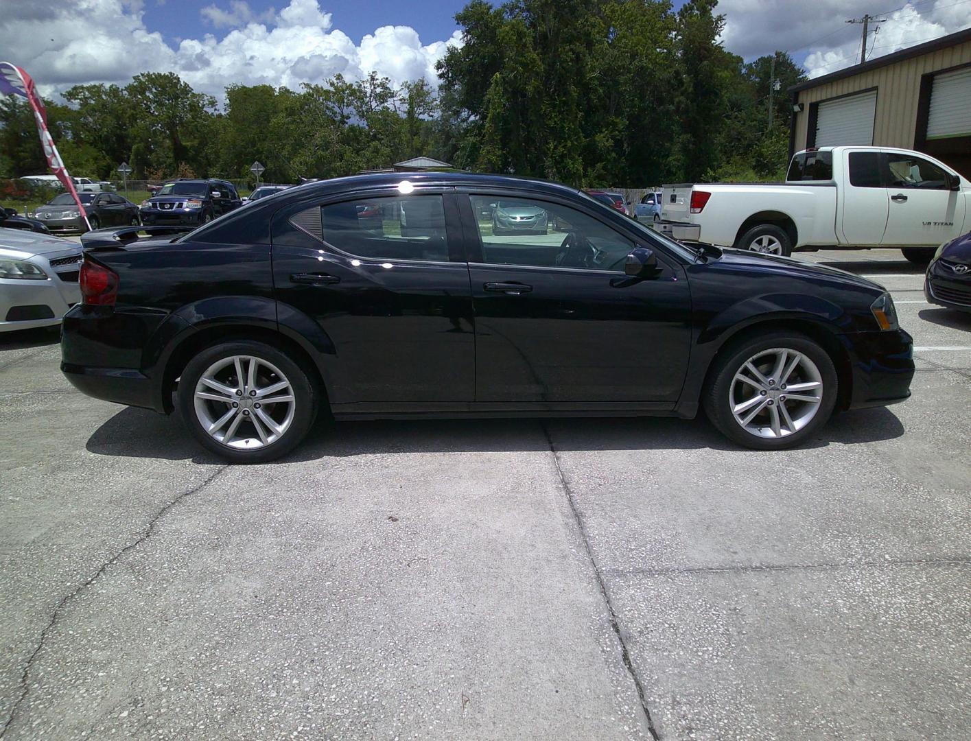 2013 BLACK DODGE AVENGER SXT (1C3CDZCB8DN) , located at 390 Hansen Avenue, Orange Park, FL, 32065, (904) 276-7933, 30.130497, -81.787529 - Photo#2
