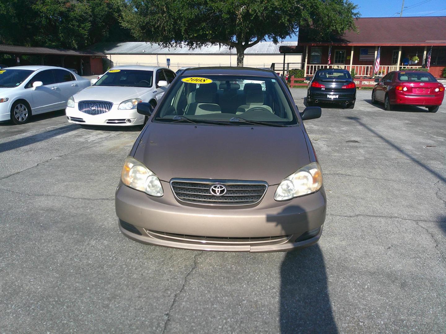 2008 GOLD TOYOTA COROLLA CE; S; LE (1NXBR32E78Z) , located at 1200 Cassat Avenue, Jacksonville, FL, 32205, (904) 695-1885, 30.302404, -81.731033 - Photo#0