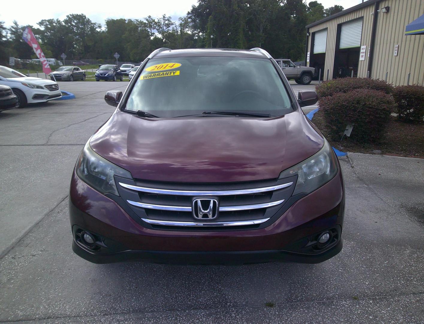 2014 RED HONDA CR-V EX-L (5J6RM3H76EL) , located at 390 Hansen Avenue, Orange Park, FL, 32065, (904) 276-7933, 30.130497, -81.787529 - Photo#0