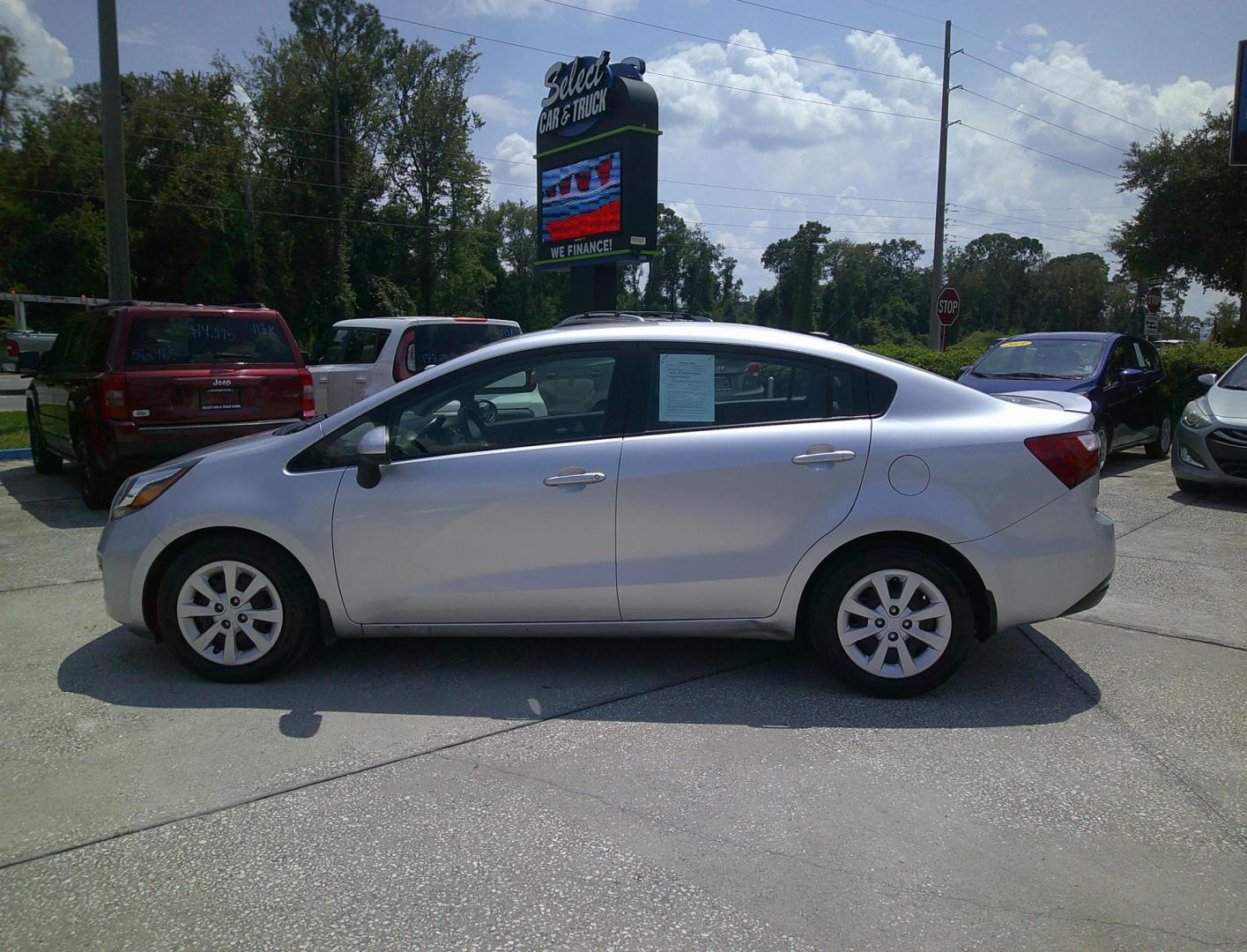 2014 SILVER KIA RIO LX (KNADM4A33E6) , located at 390 Hansen Avenue, Orange Park, FL, 32065, (904) 276-7933, 30.130497, -81.787529 - Photo#4