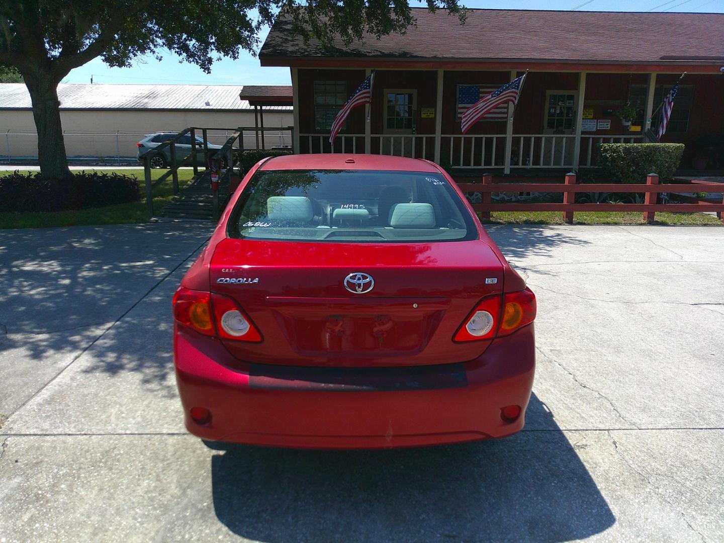2009 RED TOYOTA COROLLA BASE; S; LE; (JTDBL40E399) , located at 390 Hansen Avenue, Orange Park, FL, 32065, (904) 276-7933, 30.130497, -81.787529 - Photo#4