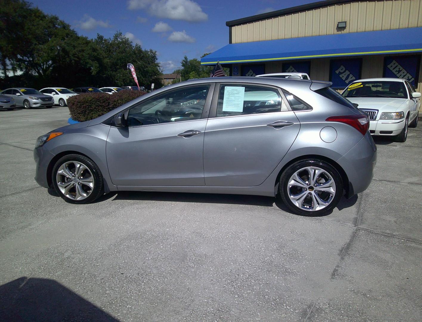 2013 GRAY HYUNDAI ELANTRA GT BASE (KMHD35LE7DU) , located at 390 Hansen Avenue, Orange Park, FL, 32065, (904) 276-7933, 30.130497, -81.787529 - Photo#4