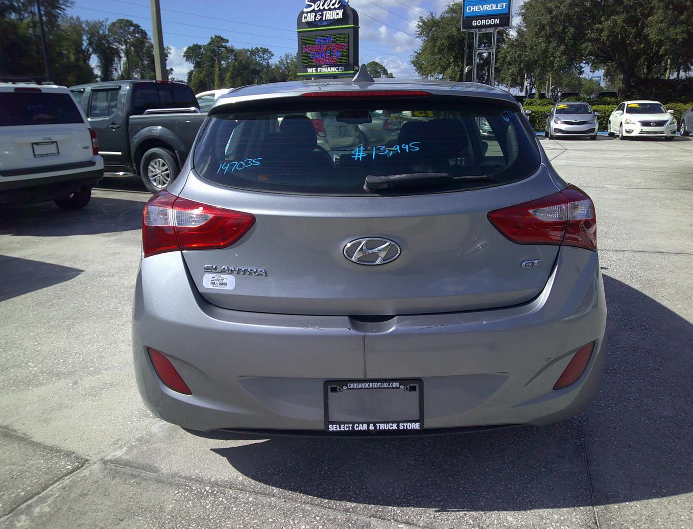 2013 GRAY HYUNDAI ELANTRA GT BASE (KMHD35LE7DU) , located at 390 Hansen Avenue, Orange Park, FL, 32065, (904) 276-7933, 30.130497, -81.787529 - Photo#3