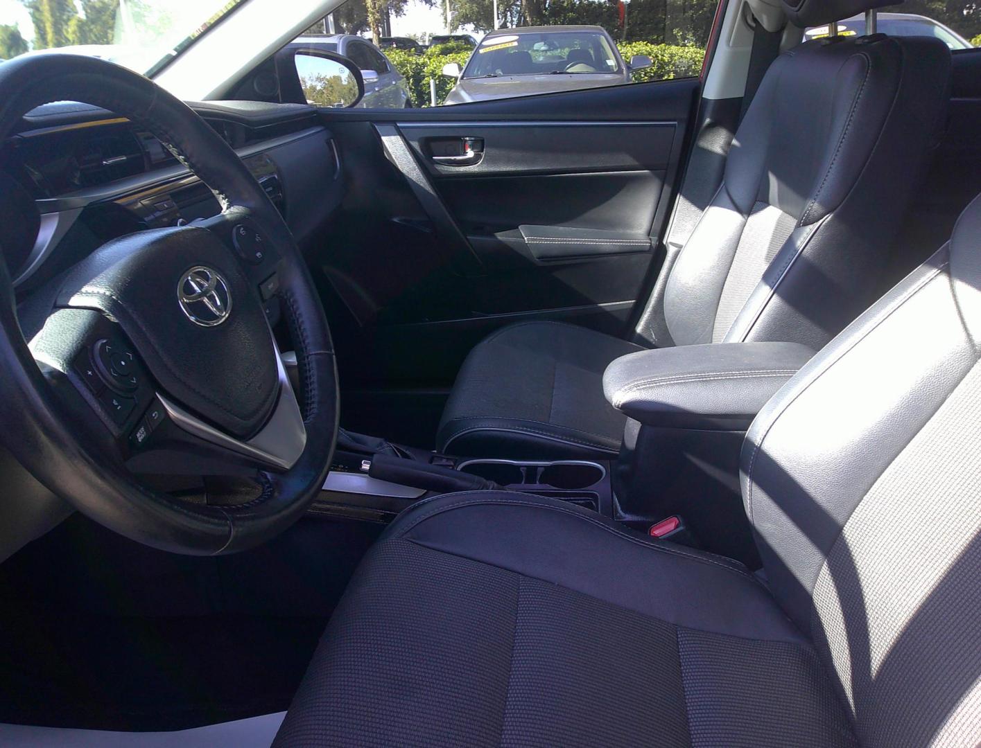 2015 RED TOYOTA COROLLA S; LE; L (2T1BURHEXFC) , located at 390 Hansen Avenue, Orange Park, FL, 32065, (904) 276-7933, 30.130497, -81.787529 - Photo#1