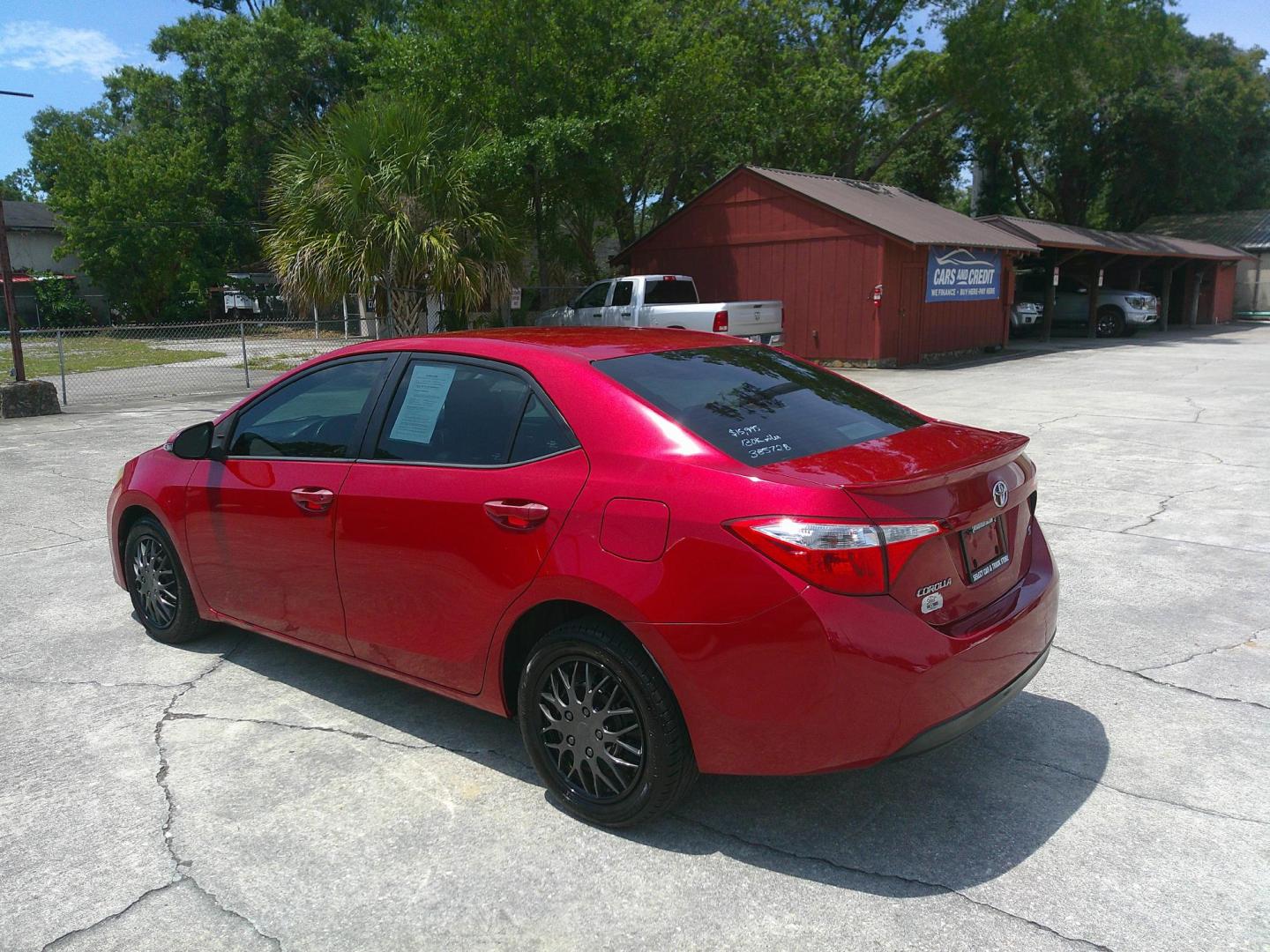 2015 RED TOYOTA COROLLA S; LE; L (2T1BURHEXFC) , located at 390 Hansen Avenue, Orange Park, FL, 32065, (904) 276-7933, 30.130497, -81.787529 - Photo#3