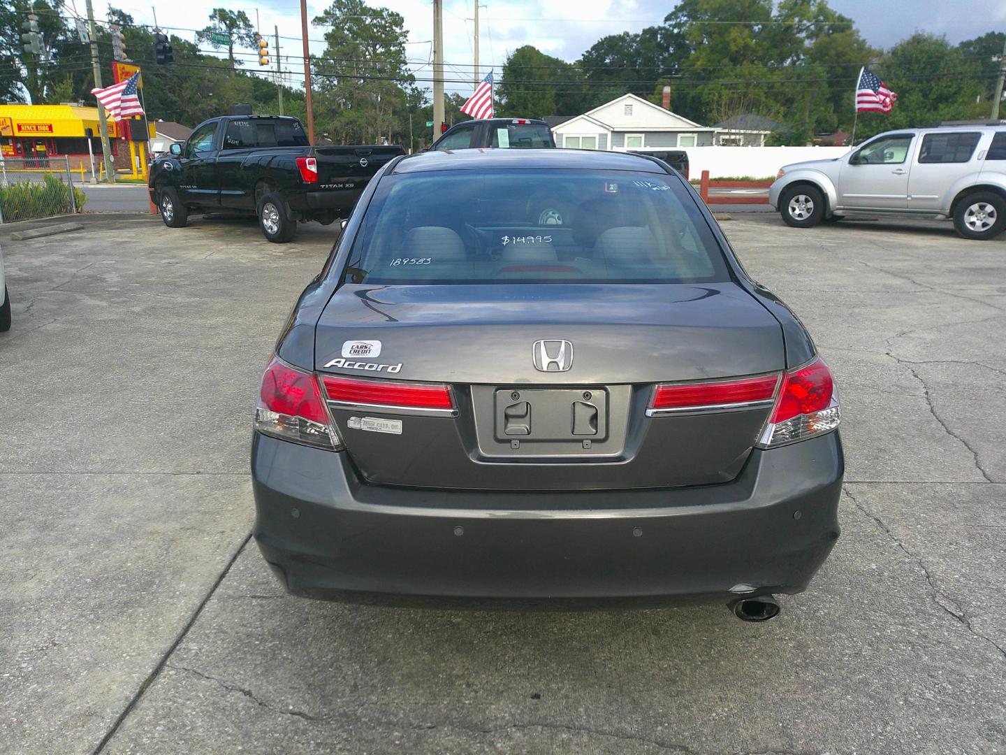 2012 GRAY HONDA ACCORD LX (1HGCP2F38CA) , located at 1200 Cassat Avenue, Jacksonville, FL, 32205, (904) 695-1885, 30.302404, -81.731033 - Photo#4