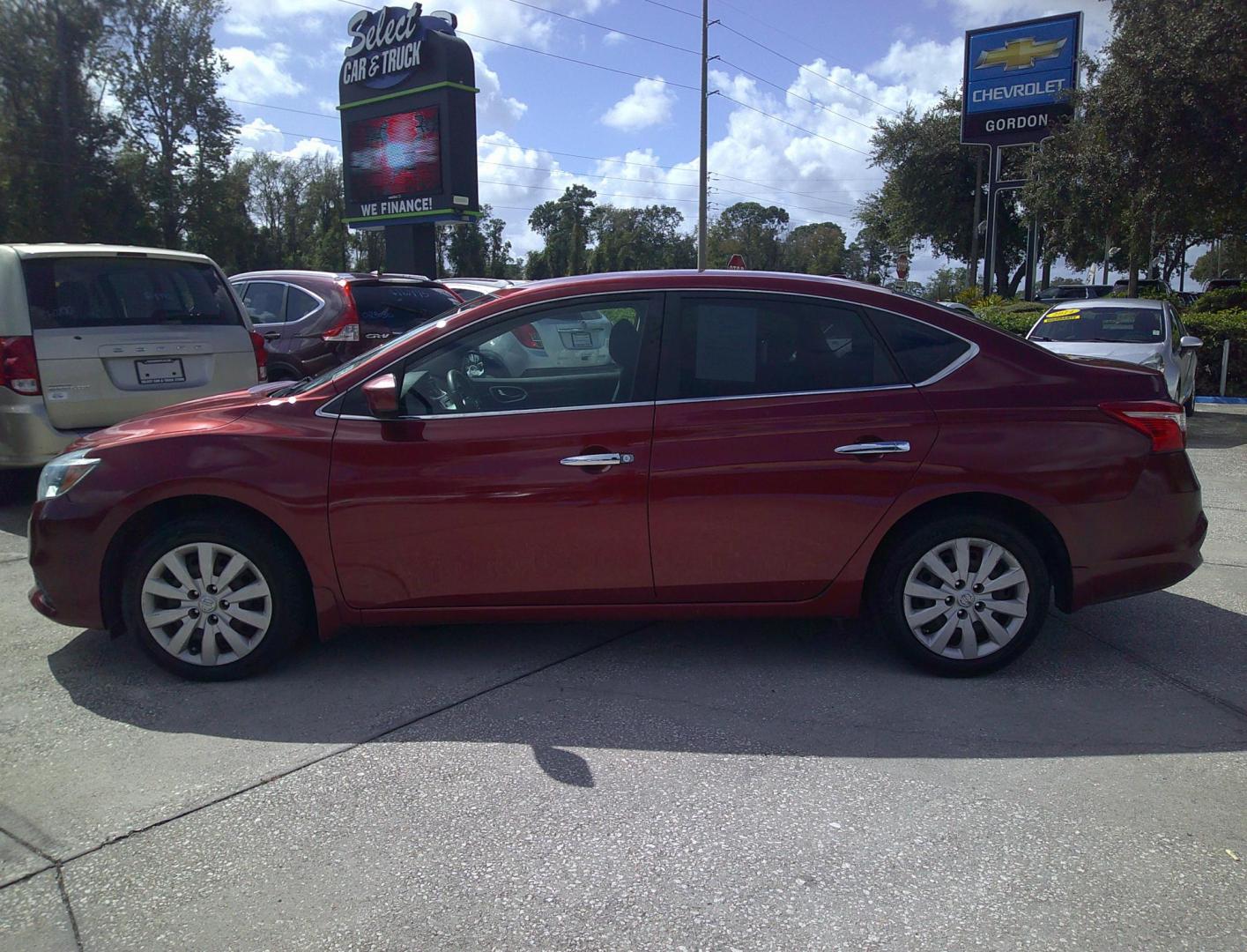 2016 BURGUNDY NISSAN SENTRA SR; S; SL; SV (3N1AB7AP2GL) , located at 390 Hansen Avenue, Orange Park, FL, 32065, (904) 276-7933, 30.130497, -81.787529 - Photo#4