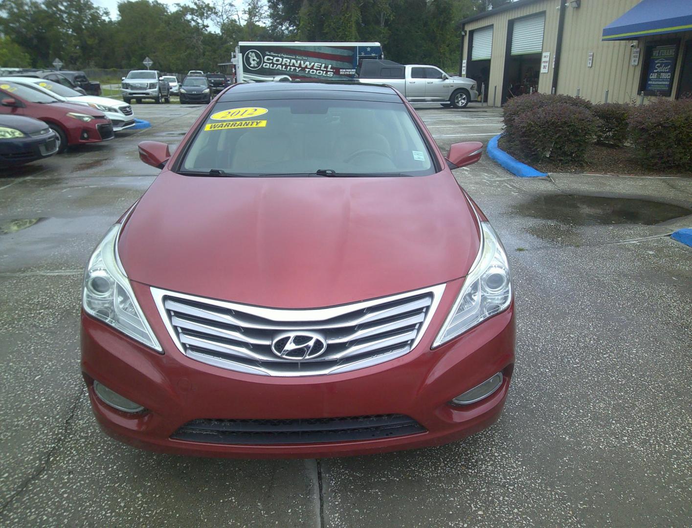 2012 RED HYUNDAI AZERA GLS; LIMITED (KMHFH4JG1CA) , located at 390 Hansen Avenue, Orange Park, FL, 32065, (904) 276-7933, 30.130497, -81.787529 - Photo#0