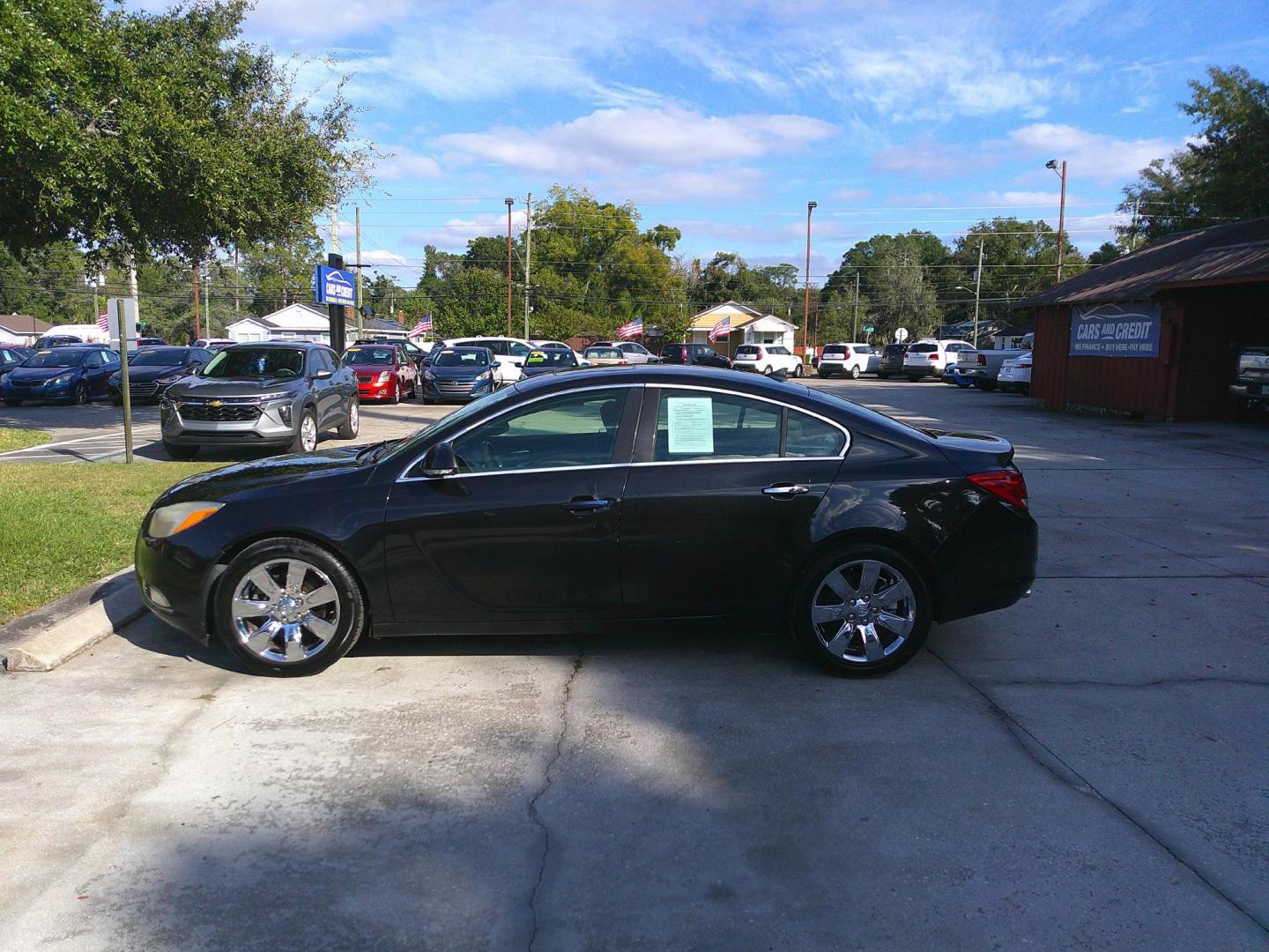 2012 BLACK BUICK REGAL (2G4GS5EV4C9) , located at 390 Hansen Avenue, Orange Park, FL, 32065, (904) 276-7933, 30.130497, -81.787529 - Photo#1