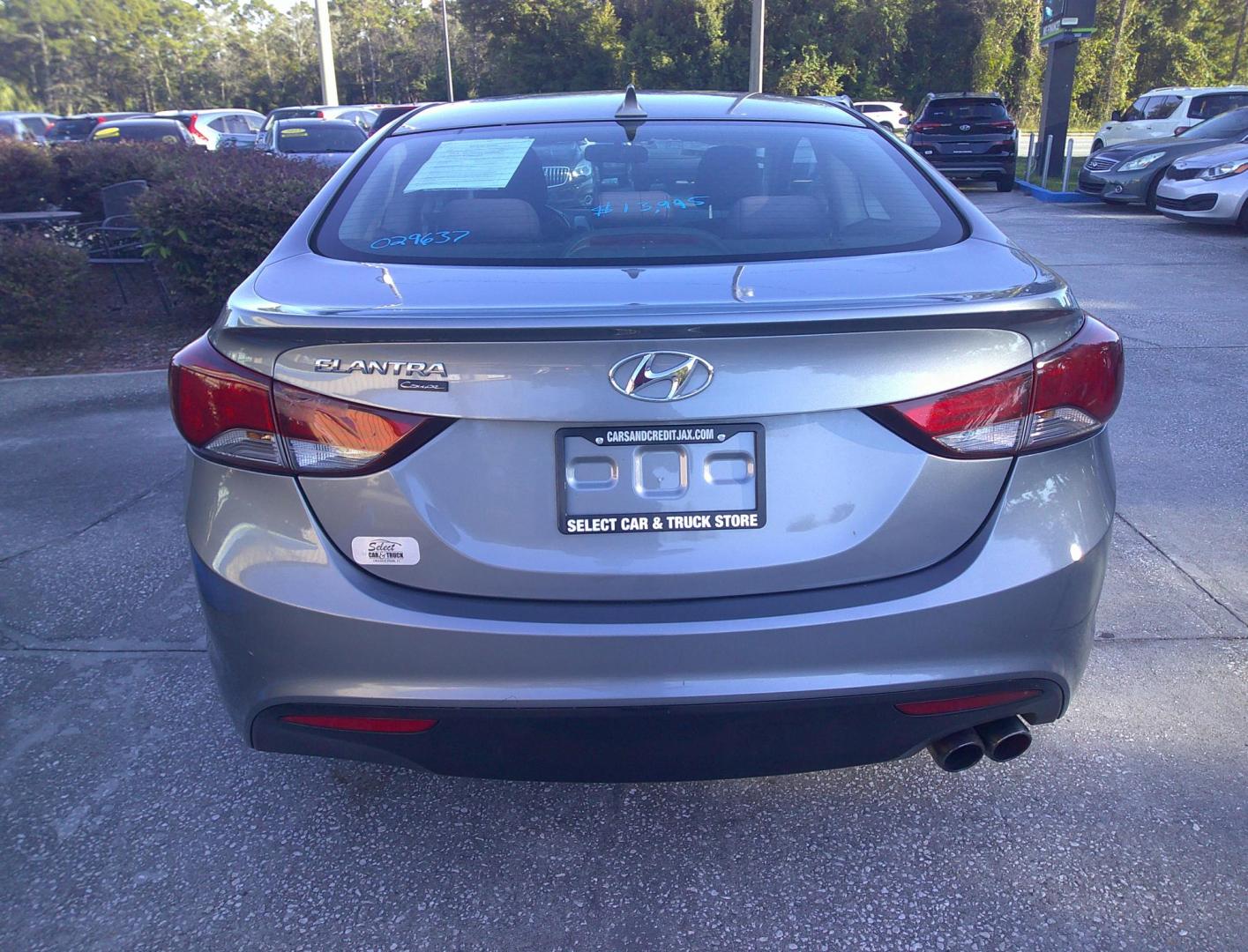 2014 SILVER HYUNDAI ELANTRA COUPE BASE (KMHDH6AH7EU) , located at 390 Hansen Avenue, Orange Park, FL, 32065, (904) 276-7933, 30.130497, -81.787529 - Photo#3