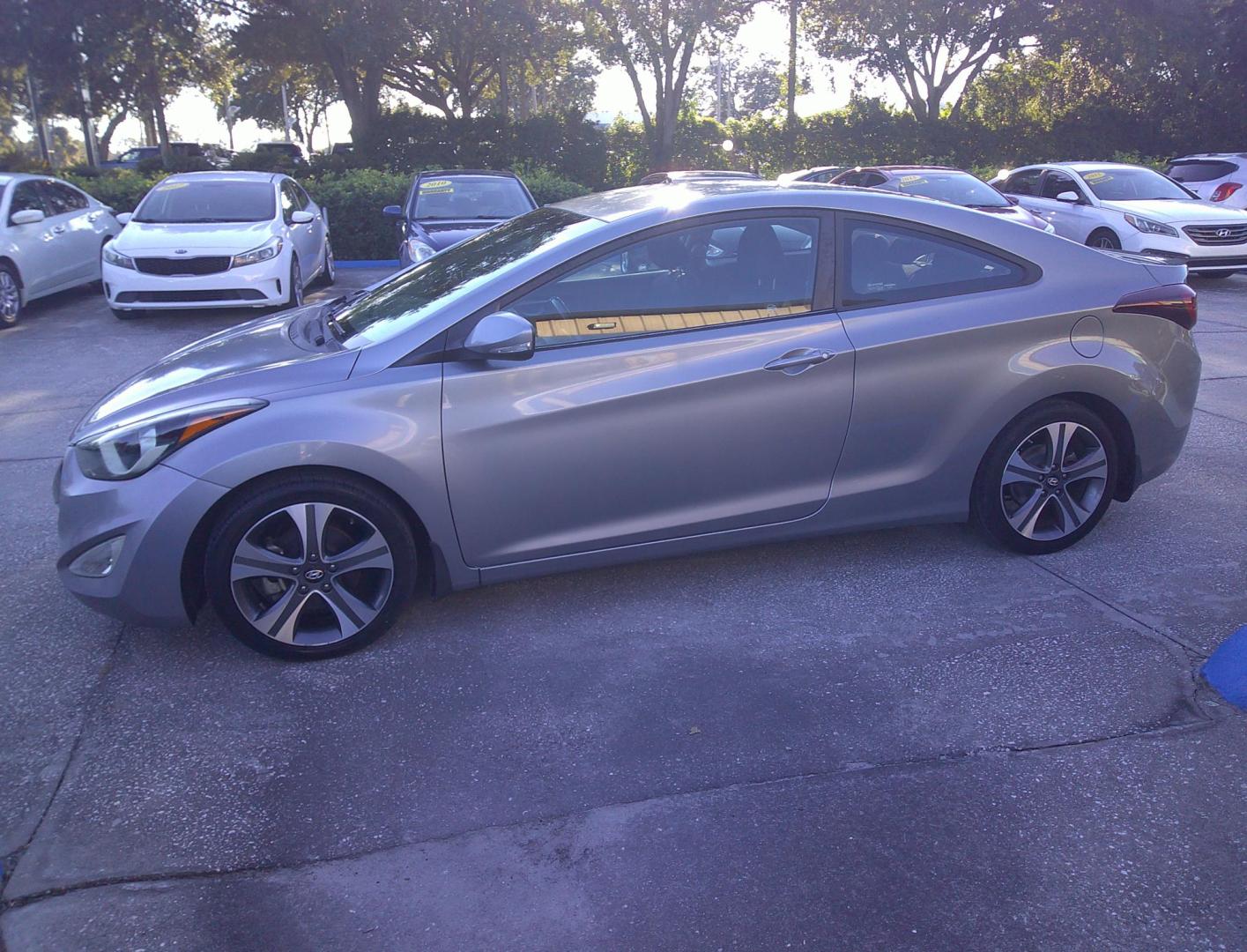 2014 SILVER HYUNDAI ELANTRA COUPE BASE (KMHDH6AH7EU) , located at 390 Hansen Avenue, Orange Park, FL, 32065, (904) 276-7933, 30.130497, -81.787529 - Photo#4