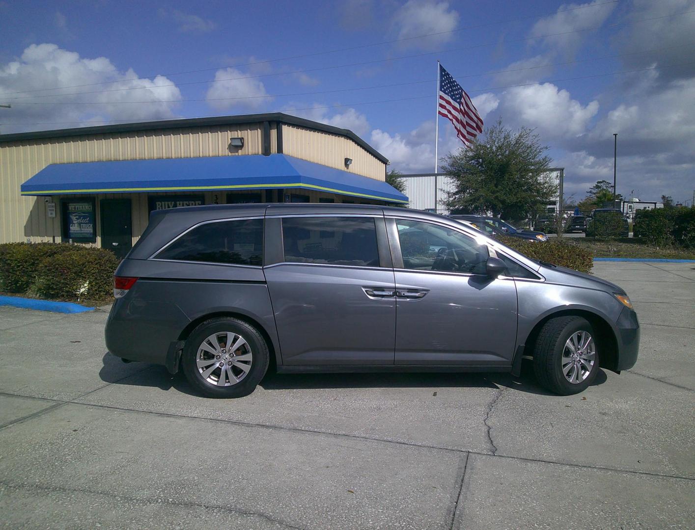 2014 SILVER HONDA ODYSSEY EX-L (5FNRL5H61EB) , located at 390 Hansen Avenue, Orange Park, FL, 32065, (904) 276-7933, 30.130497, -81.787529 - Photo#4