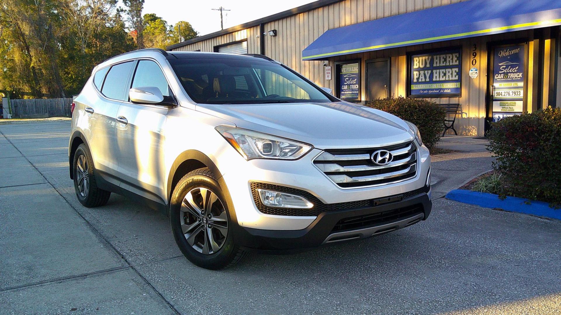 2014 SILVER HYUNDAI SANTA FE SPORT BASE (5XYZUDLB9EG) , located at 390 Hansen Avenue, Orange Park, FL, 32065, (904) 276-7933, 30.130497, -81.787529 - Photo#0