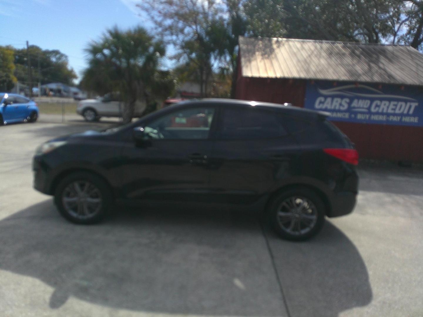 2014 BLACK HYUNDAI TUCSON GLS (KM8JT3AF3EU) , located at 390 Hansen Avenue, Orange Park, FL, 32065, (904) 276-7933, 30.130497, -81.787529 - Photo#1