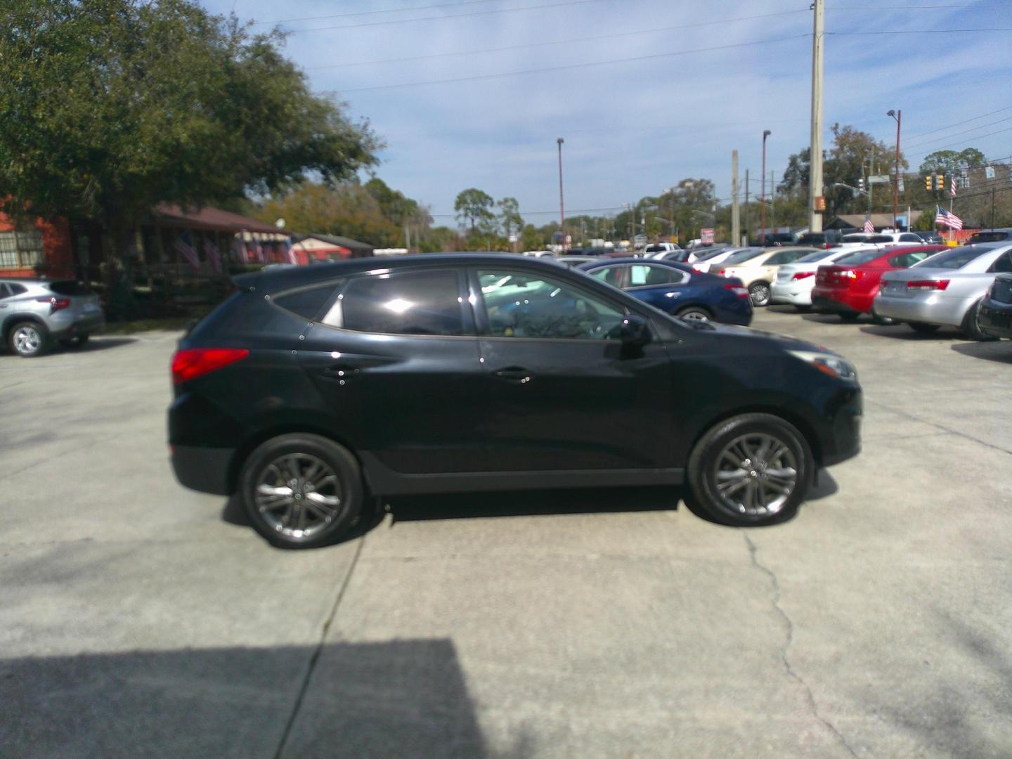 2014 BLACK HYUNDAI TUCSON GLS (KM8JT3AF3EU) , located at 390 Hansen Avenue, Orange Park, FL, 32065, (904) 276-7933, 30.130497, -81.787529 - Photo#4