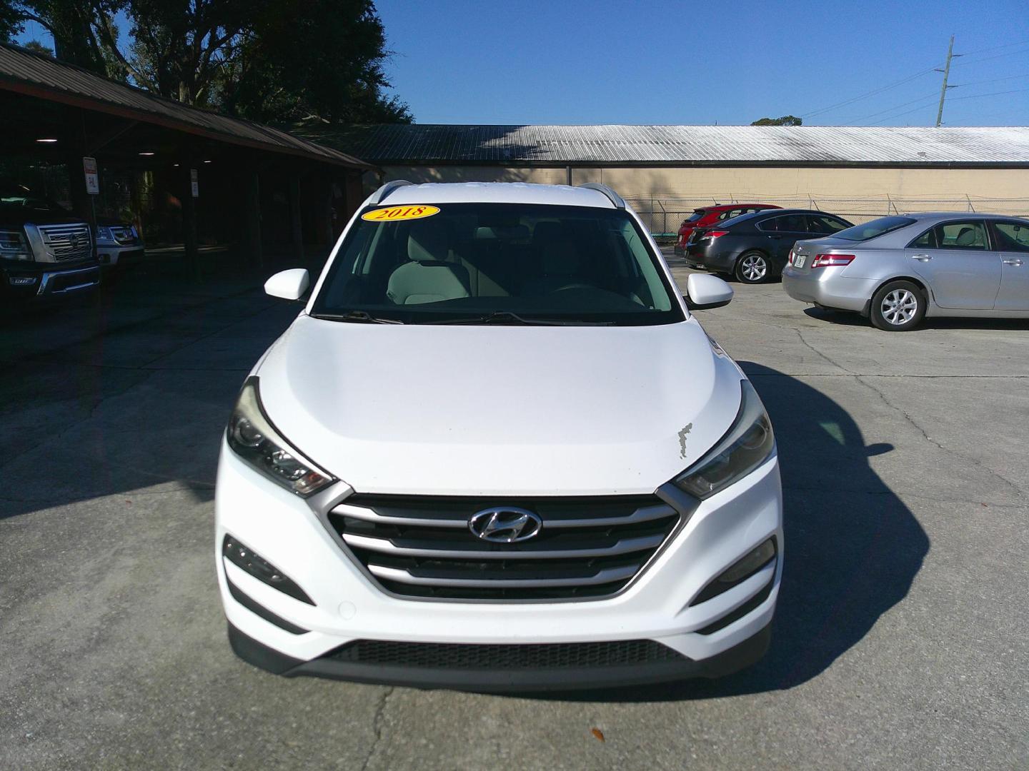 2018 WHITE HYUNDAI TUCSON BASE; SPORT; (KM8J33A4XJU) , located at 1200 Cassat Avenue, Jacksonville, FL, 32205, (904) 695-1885, 30.302404, -81.731033 - Photo#0