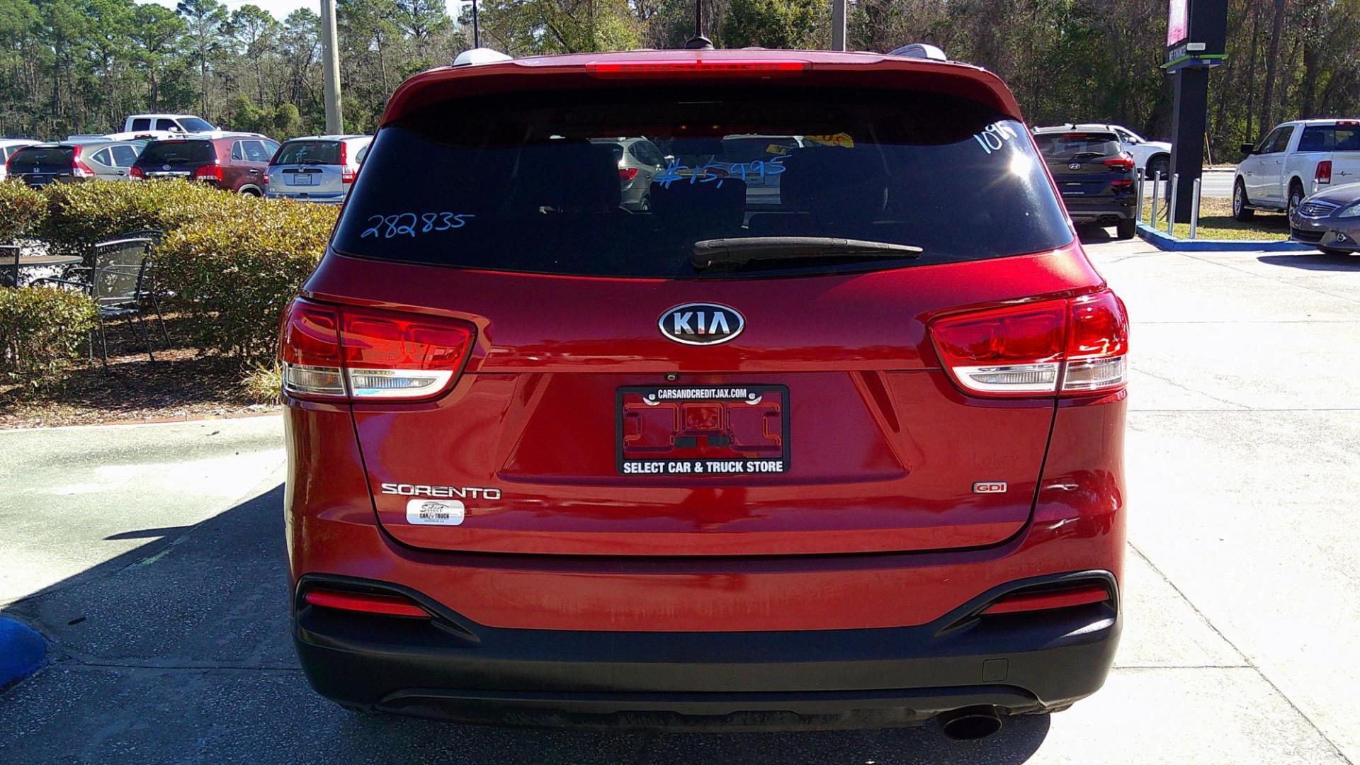 2017 RED KIA SORENTO LX; L (5XYPG4A30HG) , located at 390 Hansen Avenue, Orange Park, FL, 32065, (904) 276-7933, 30.130497, -81.787529 - Photo#3