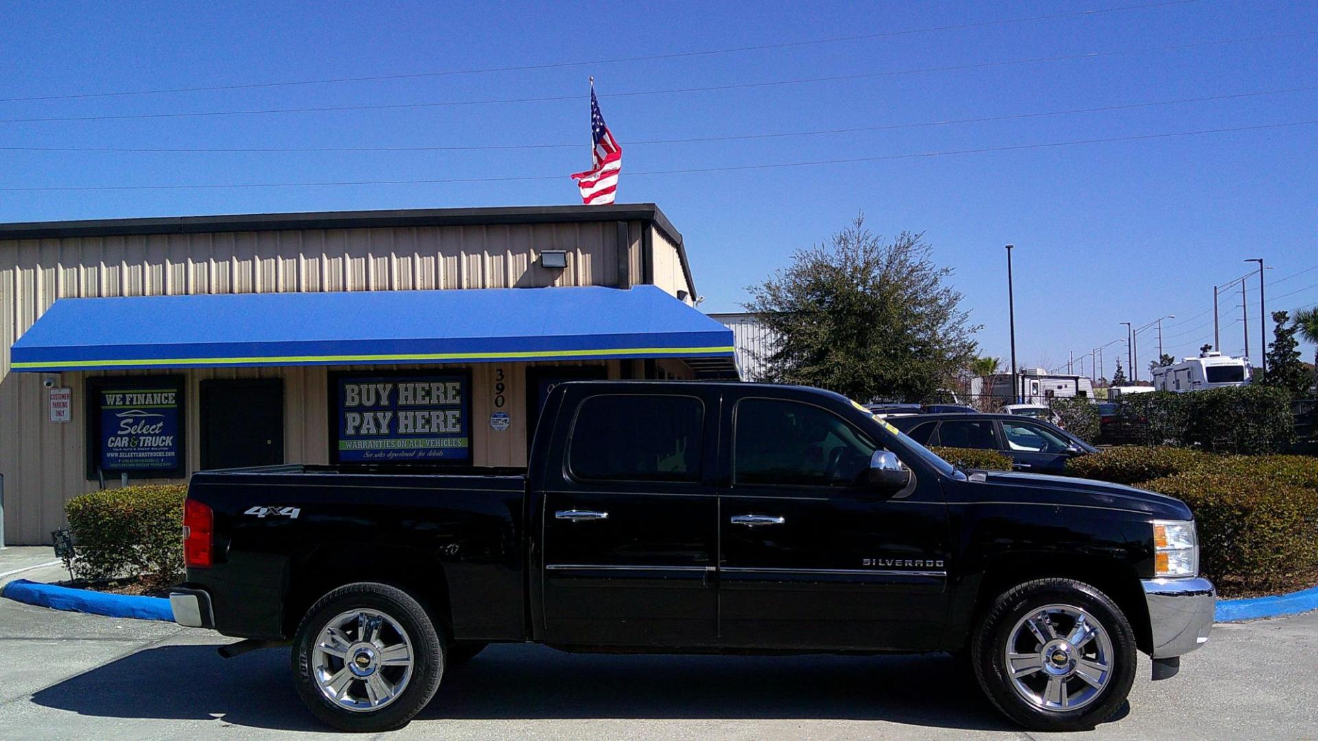 2012 BLACK CHEVROLET SILVERADO LT (3GCPKSE74CG) , located at 1200 Cassat Avenue, Jacksonville, FL, 32205, (904) 695-1885, 30.302404, -81.731033 - Photo#7