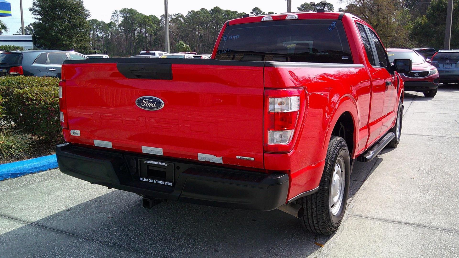 2021 RED FORD F-150 STX; XL; XLT; (1FTEX1C86MK) , located at 390 Hansen Avenue, Orange Park, FL, 32065, (904) 276-7933, 30.130497, -81.787529 - Photo#2