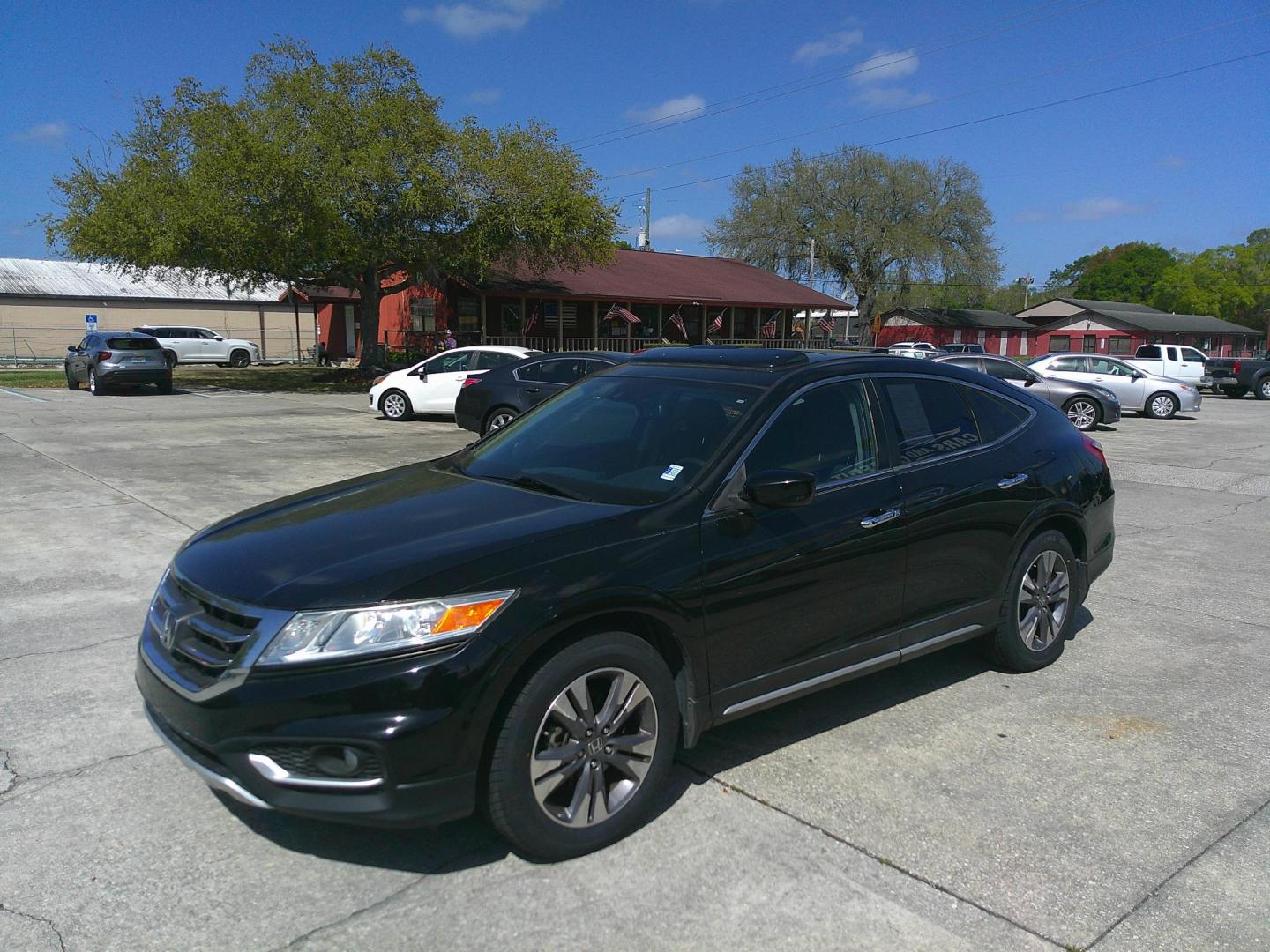 2013 BLACK HONDA CROSSTOUR EX-L (5J6TF2H57DL) , located at 1200 Cassat Avenue, Jacksonville, FL, 32205, (904) 695-1885, 30.302404, -81.731033 - Photo#1